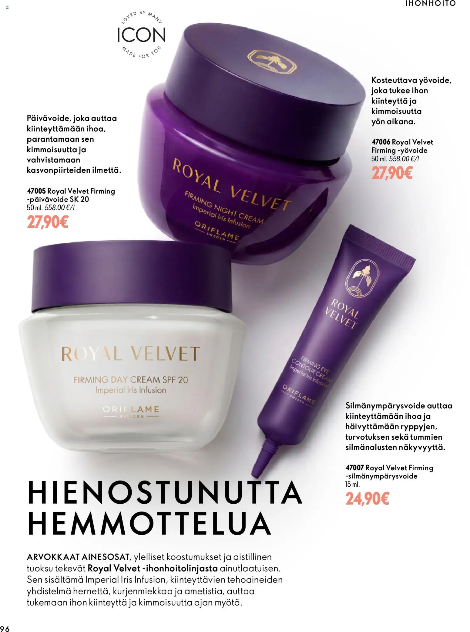 Oriflame tarjoukset – voimassa 18/11/2026 alkaen | Sivu: 96 | Tuotteet: Tuoksu, Yövoide, Silmänympärysvoide