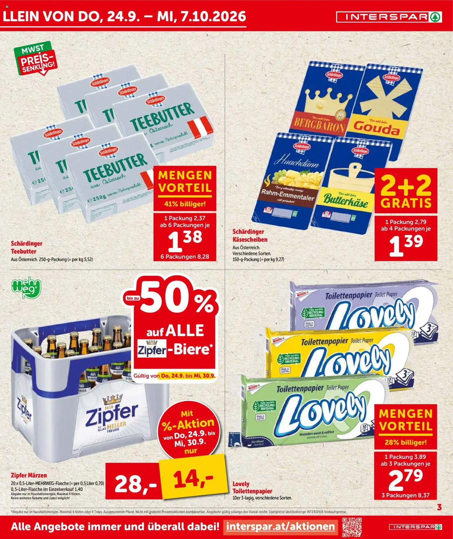 Interspar Flugblatt - Jetzt Richting Sparen gültig ab 24.09.2026 | Seite: 3
