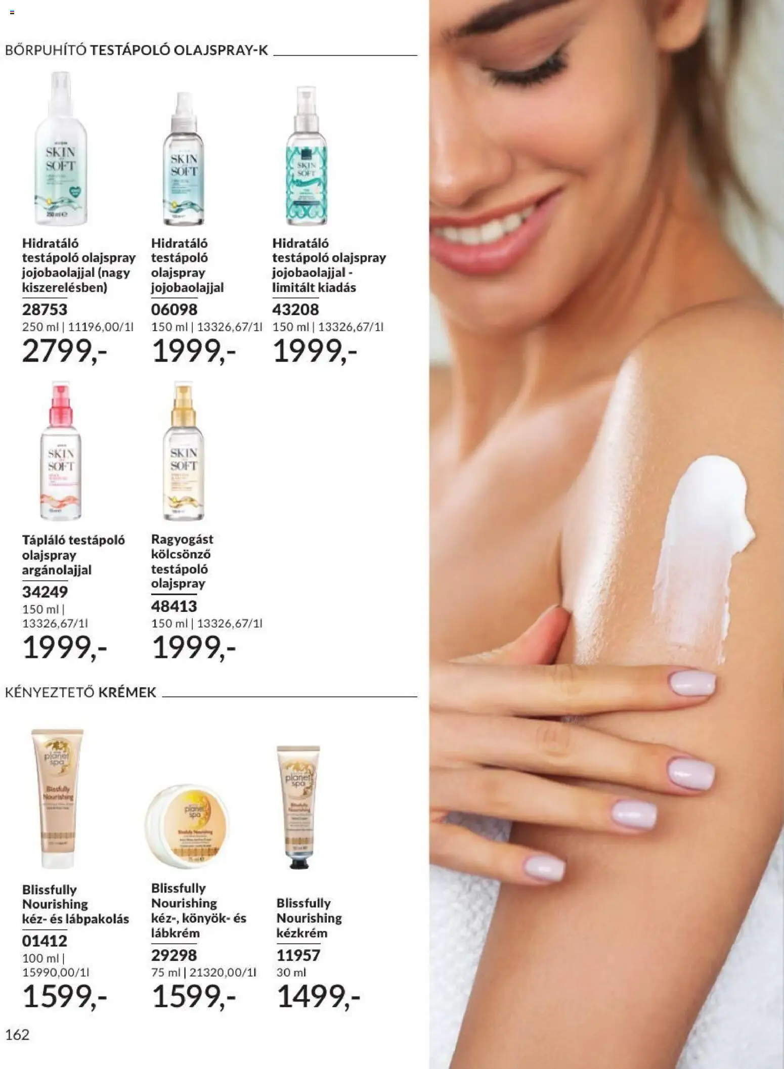 Avon akciós ujság - amely érvényes a következő dátumtól: 2026.09.01. | Oldal: 164 | Termékek: Olajspray, Testápoló, Kézkrém