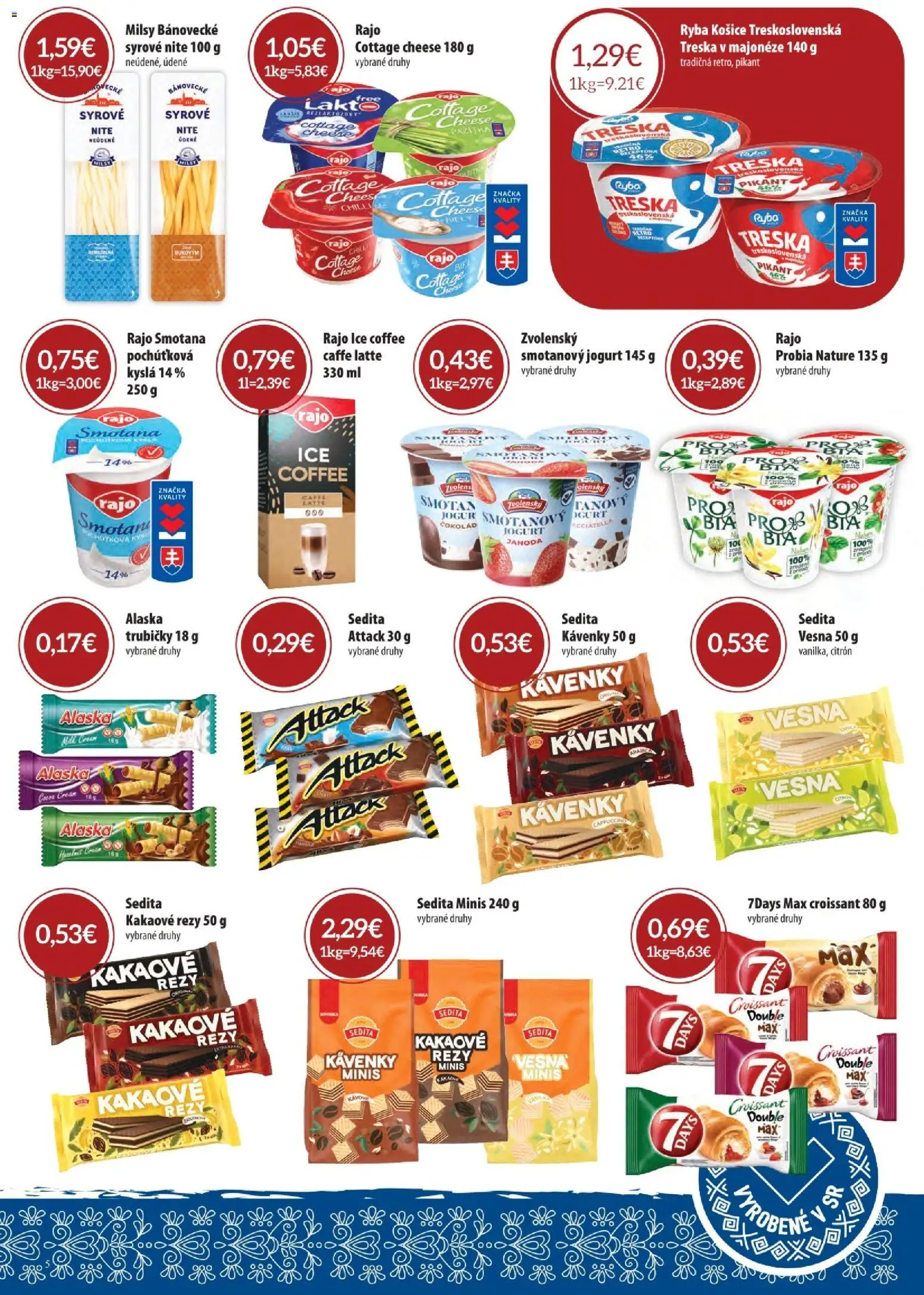 Nové CBA Komfos akcie – leták je platný od 04.06.2026 | Strana: 5 | Produkty: Jogurt, Croissant, Ryba, Treska