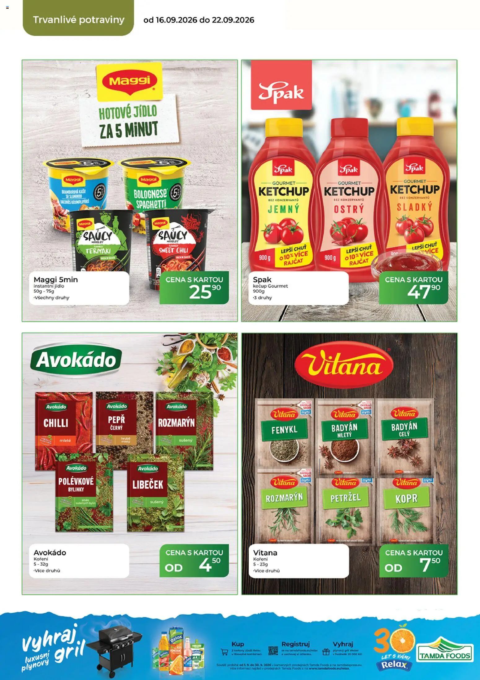 Tamda Foods leták od 16.09.2026 | Strana: 40 | Produkty: Koření, Chilli, Petržel, Kaše