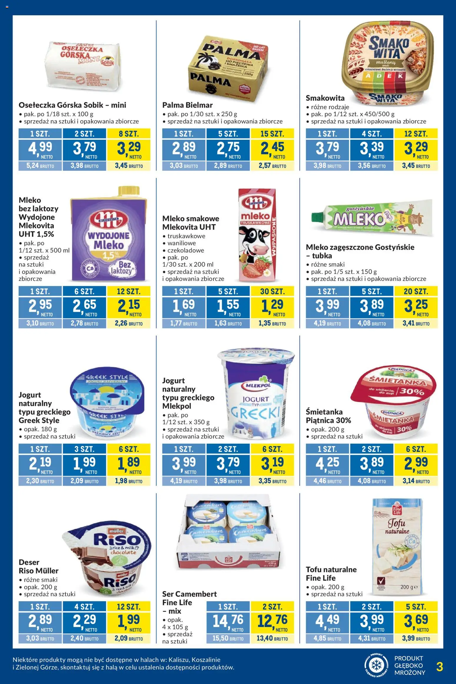 Makro gazetka - Kupujesz więcej płacisz mniej od 29.09.2026 | Strona: 3 | Produkty: Bez laktozy, Ser camembert, Camembert, Jogurt