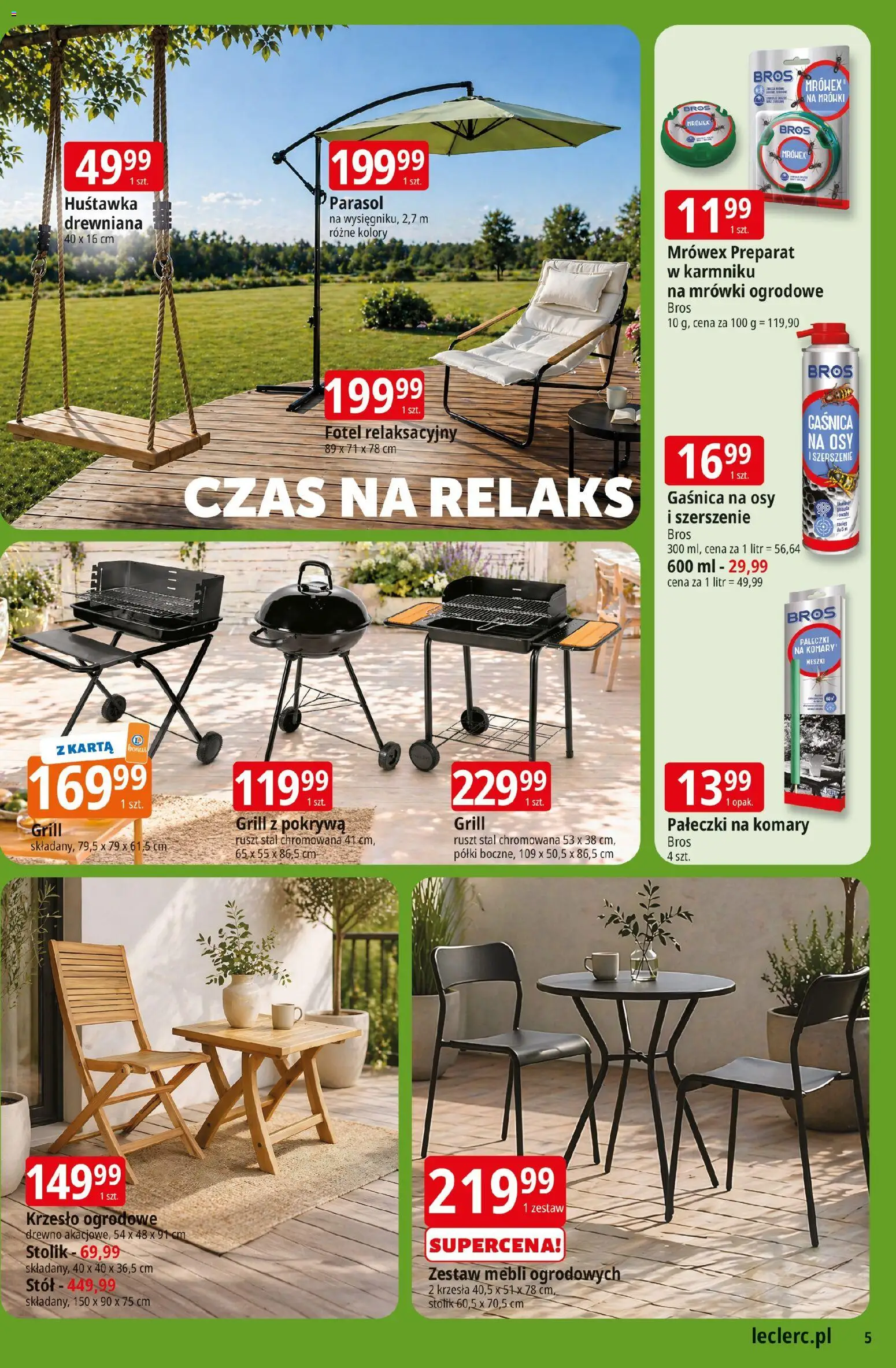 E.Leclerc gazetka - Kłodzko od 12.05.2026 | Strona: 5 | Produkty: Karta, Grill, Krzesło, Krzesło ogrodowe