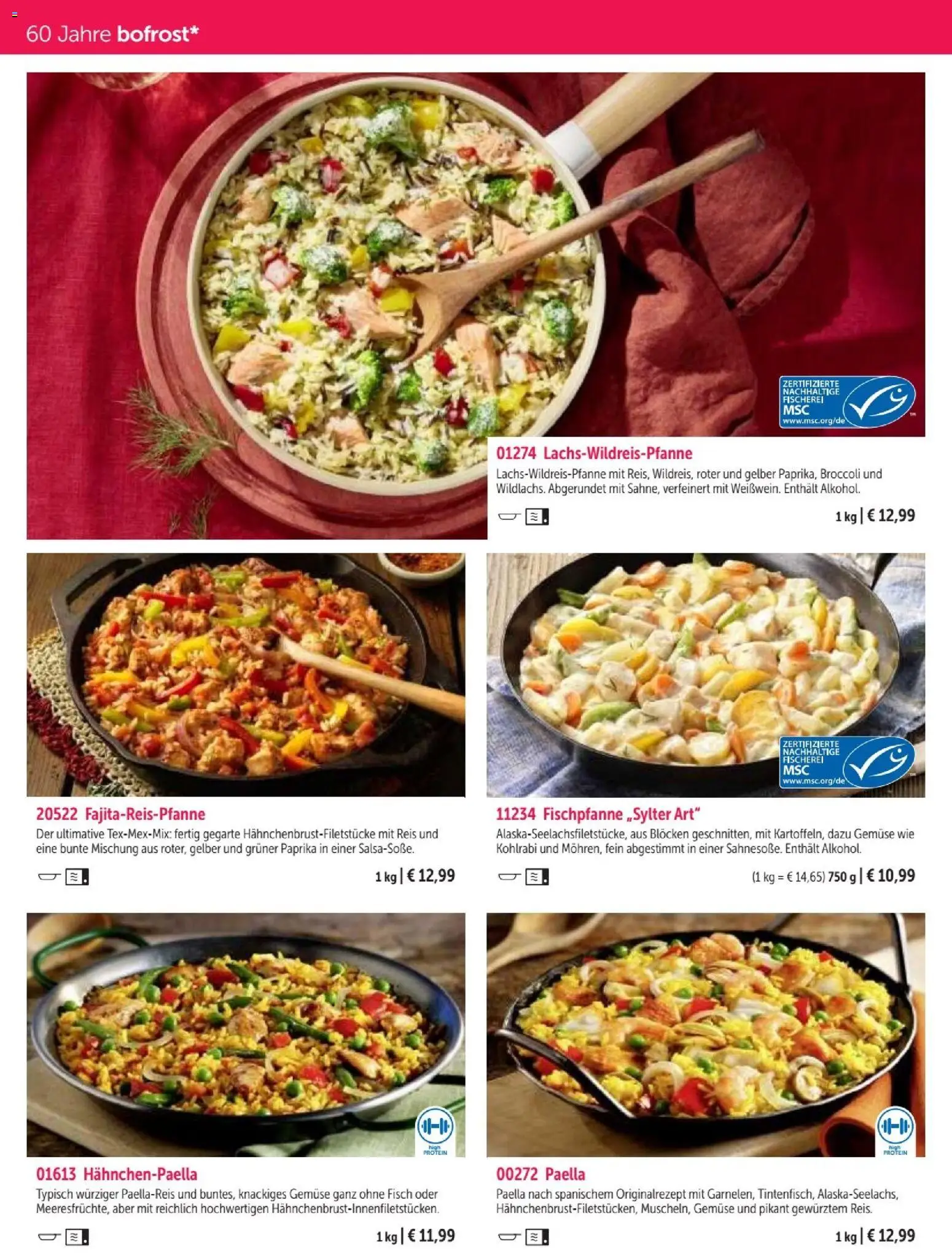 Bofrost Katalog – gültig ab 07.09.2026 | Seite: 92 | Produkte: Kohlrabi, Fisch, Gemüse, Reis