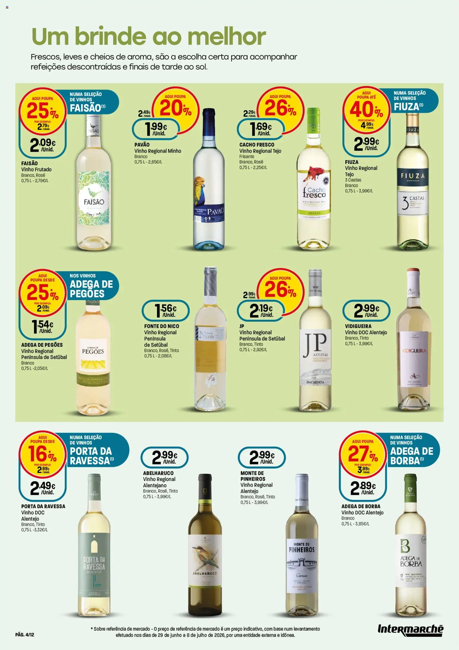 Intermarché - Especial Vinhos e Marisco Super │ válido de 13/08/2026 | Página: 4 | Produtos: Porta, Base, Vinho
