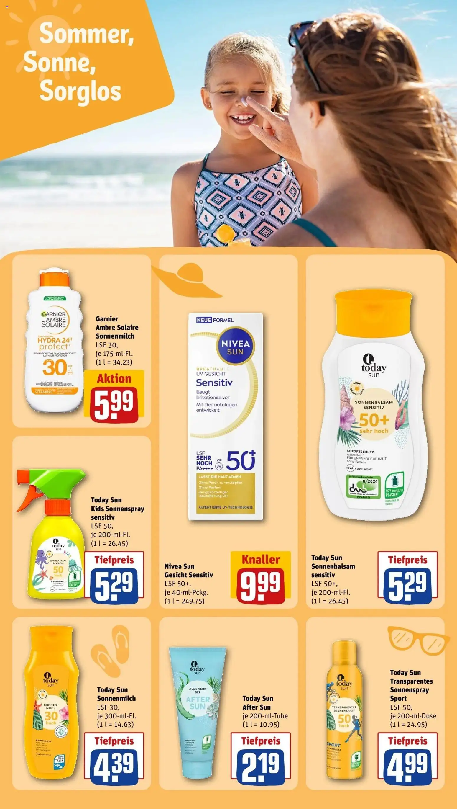 Rewe Prospekt Suhl / Schmiedefeld – gültig ab 08.06.2026 | Seite: 23 | Produkte: Milch, Parfüm, After Sun