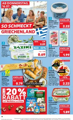 Kaufland DE -DE Folder - Voorbeeld van een folder van Kaufland DE, geldig van 16-07-2026 | Pagina: 18 | Producten: Kész piskótalap, Feta, Crème