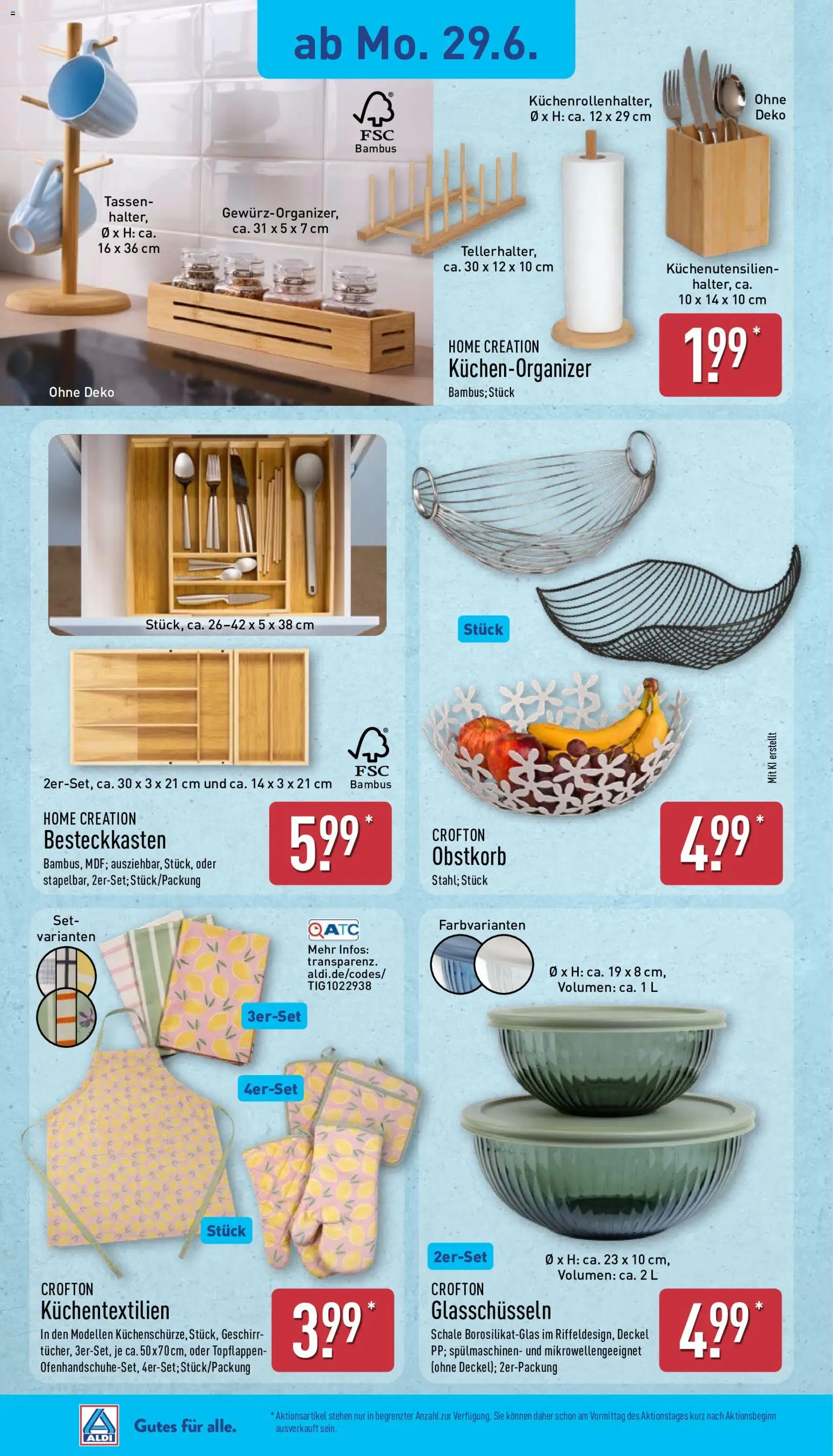 Aldi Ausblick – gültig ab 29.06.2026 | Seite: 2 | Produkte: Home creation