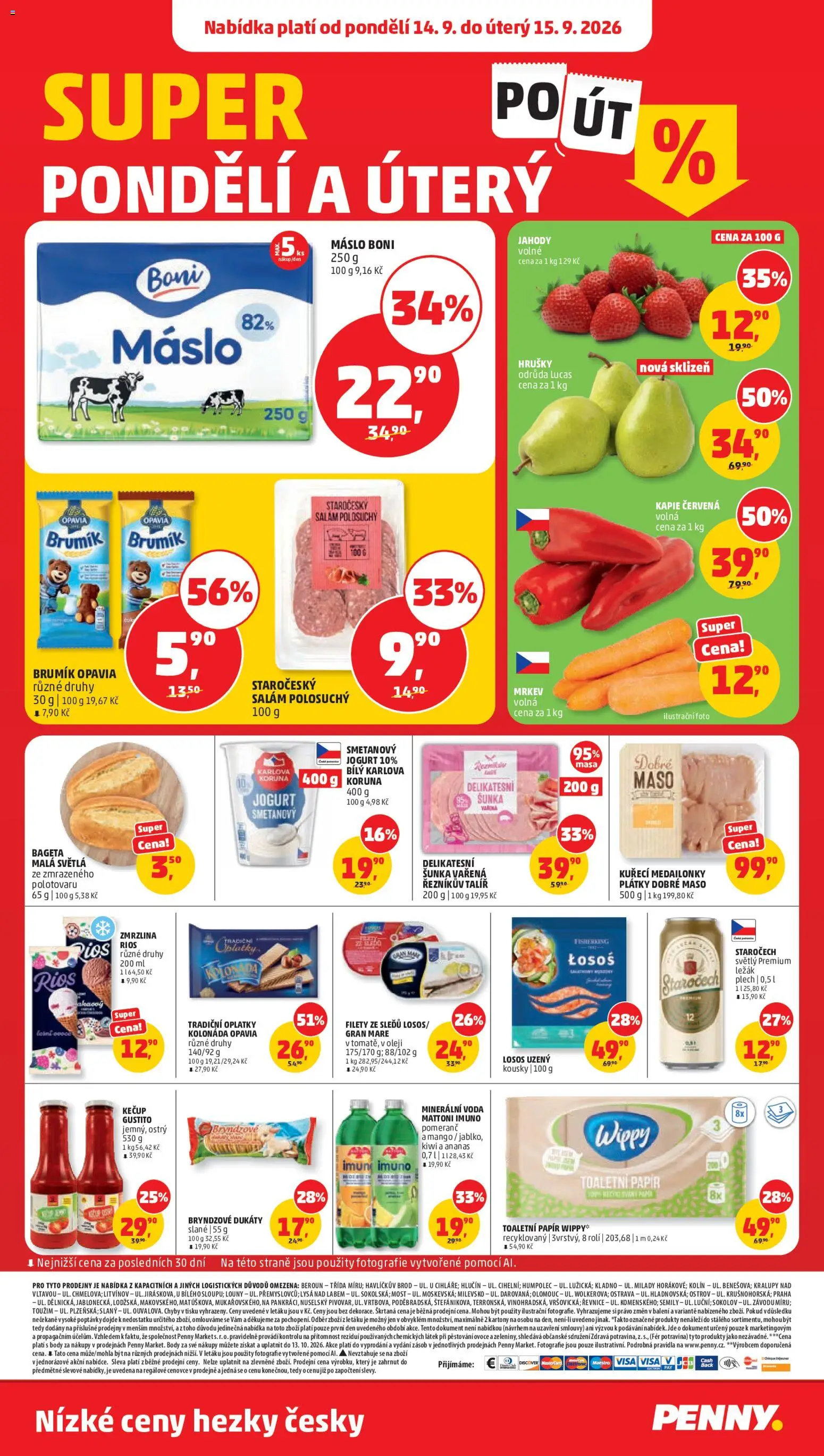 Penny Market leták od 09.09.2026 | Strana: 28 | Produkty: Ananas, Zmrzlina, Losos, Plech