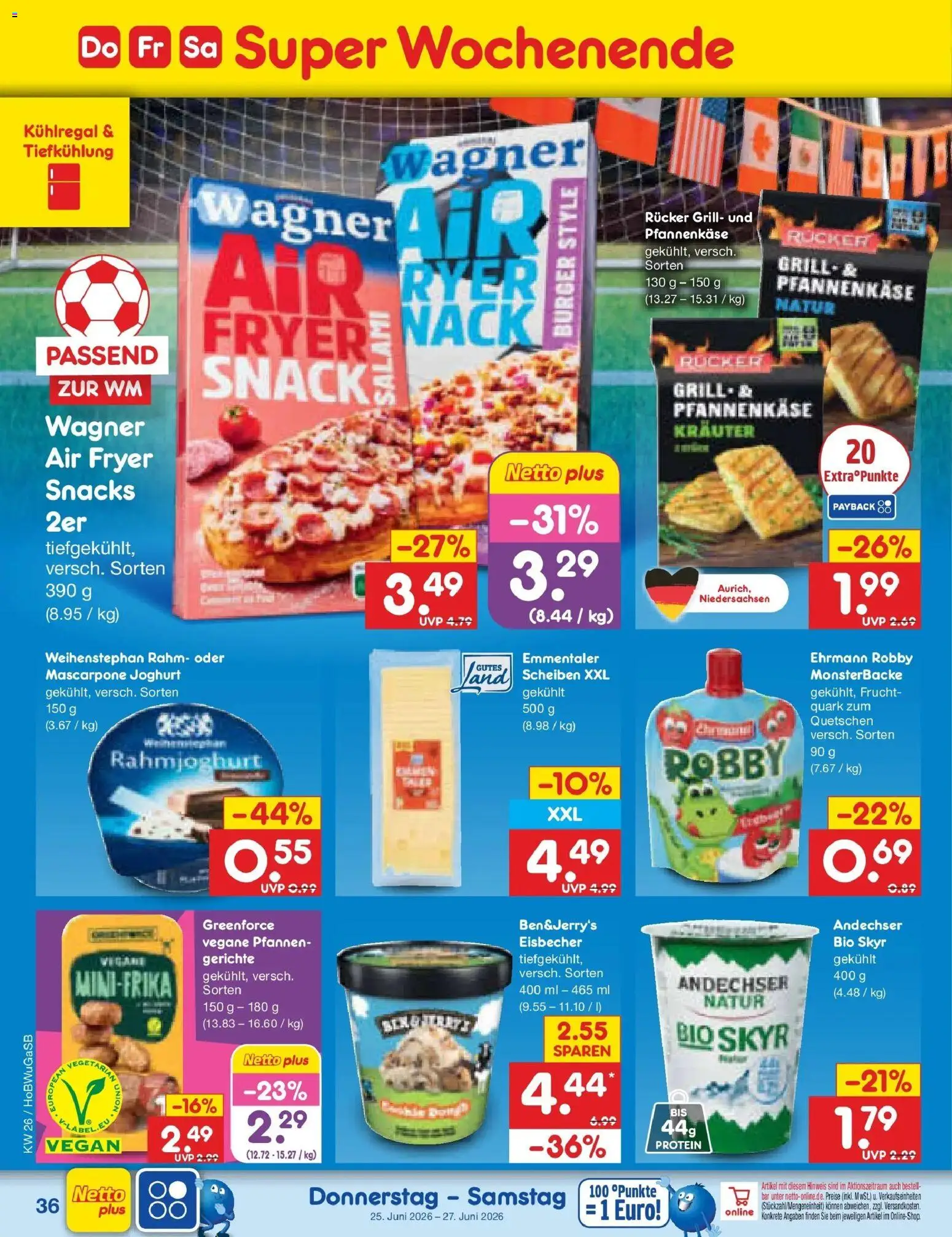 Netto Marken-Discount Prospekt Bremen-Lesum – gültig ab 22.06.2026 | Seite: 48 | Produkte: Grill, Joghurt, Burger, Salami