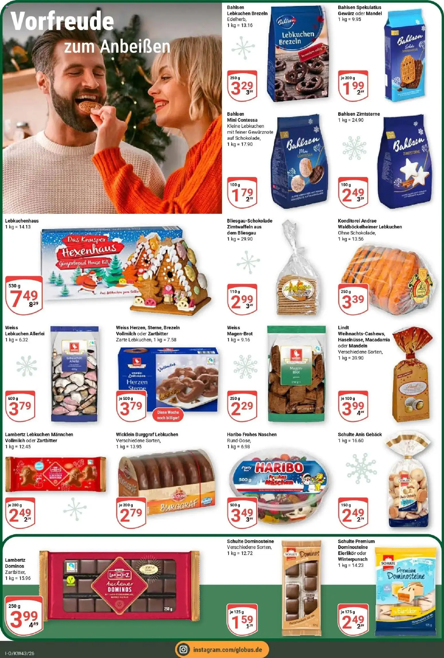 Globus Prospekt Idar-Oberstein (ab 19.10.2026) » Angebote online | Seite: 14 | Produkte: Haribo, Mandeln, Lindt