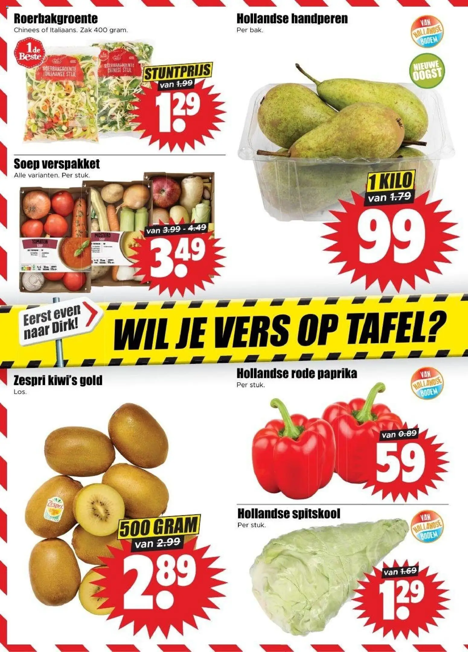 {H1} | Pagina: 8 | Producten: Tomaten, Spitskool, Mosterd, Rode paprika