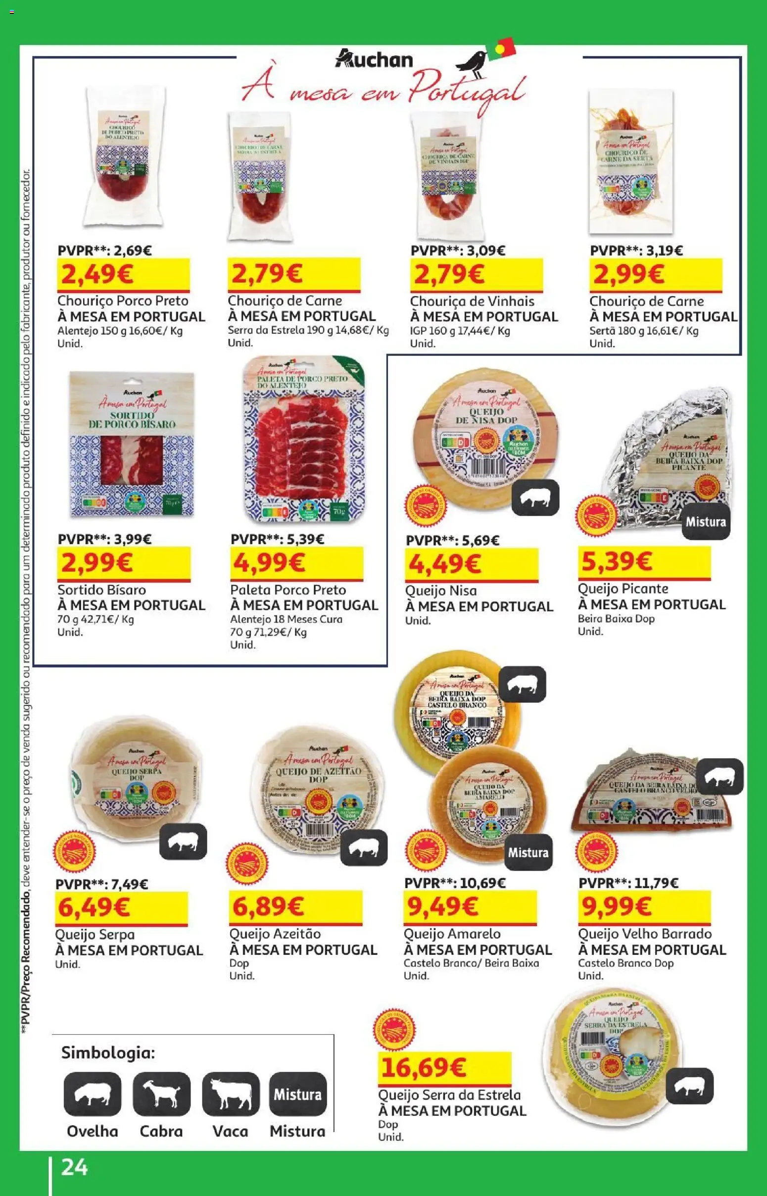 Auchan - Férias de Verão  Casa Verão │ válido de 22/07/2026 | Página: 24 | Produtos: Mesa, Queijo, Chouriço, Carne