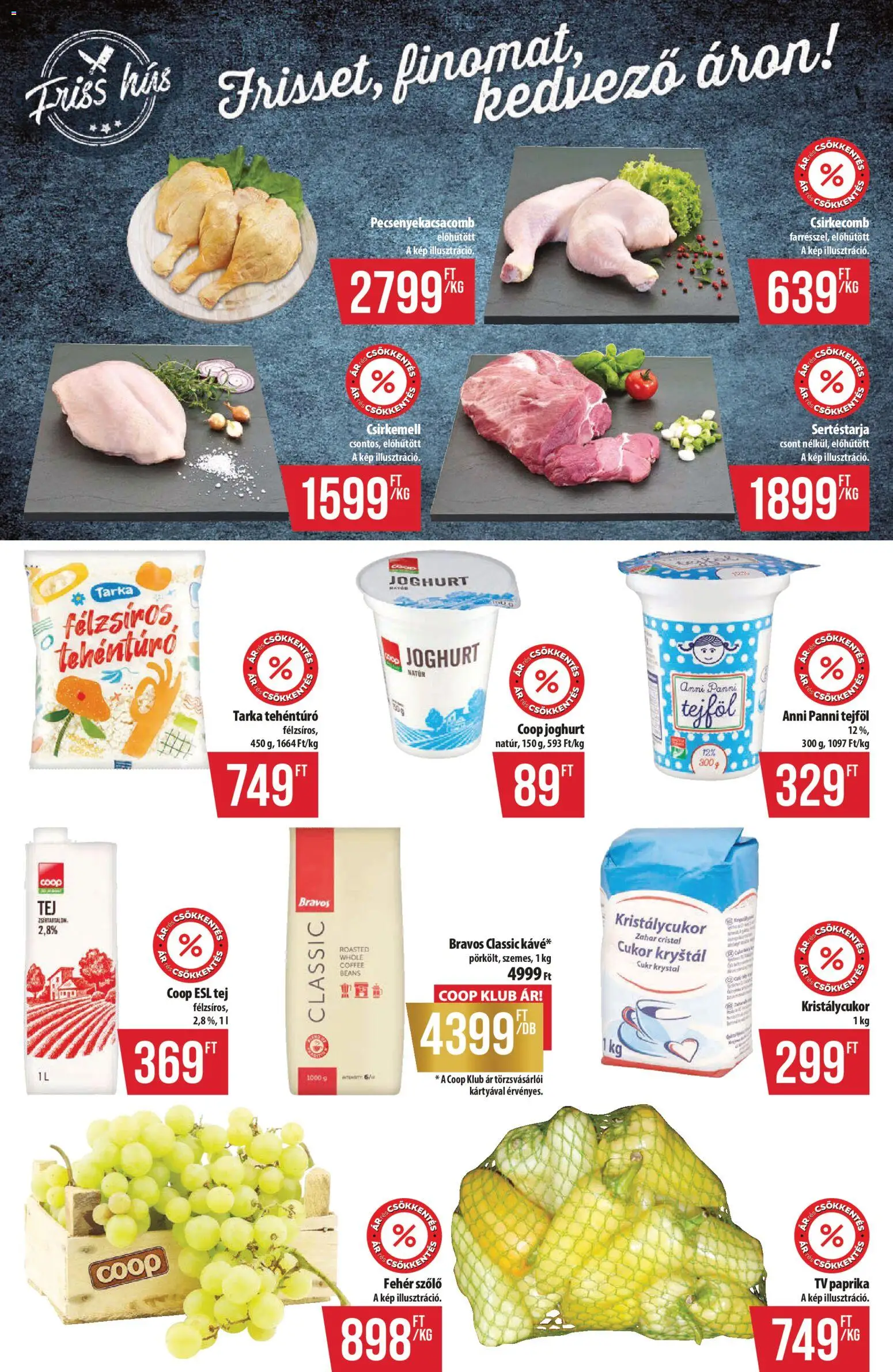 COOP akciós ujság - amely érvényes a következő dátumtól: 2026.09.03. | Oldal: 3 | Termékek: Paprika, Bravos, Joghurt, Csirkemell
