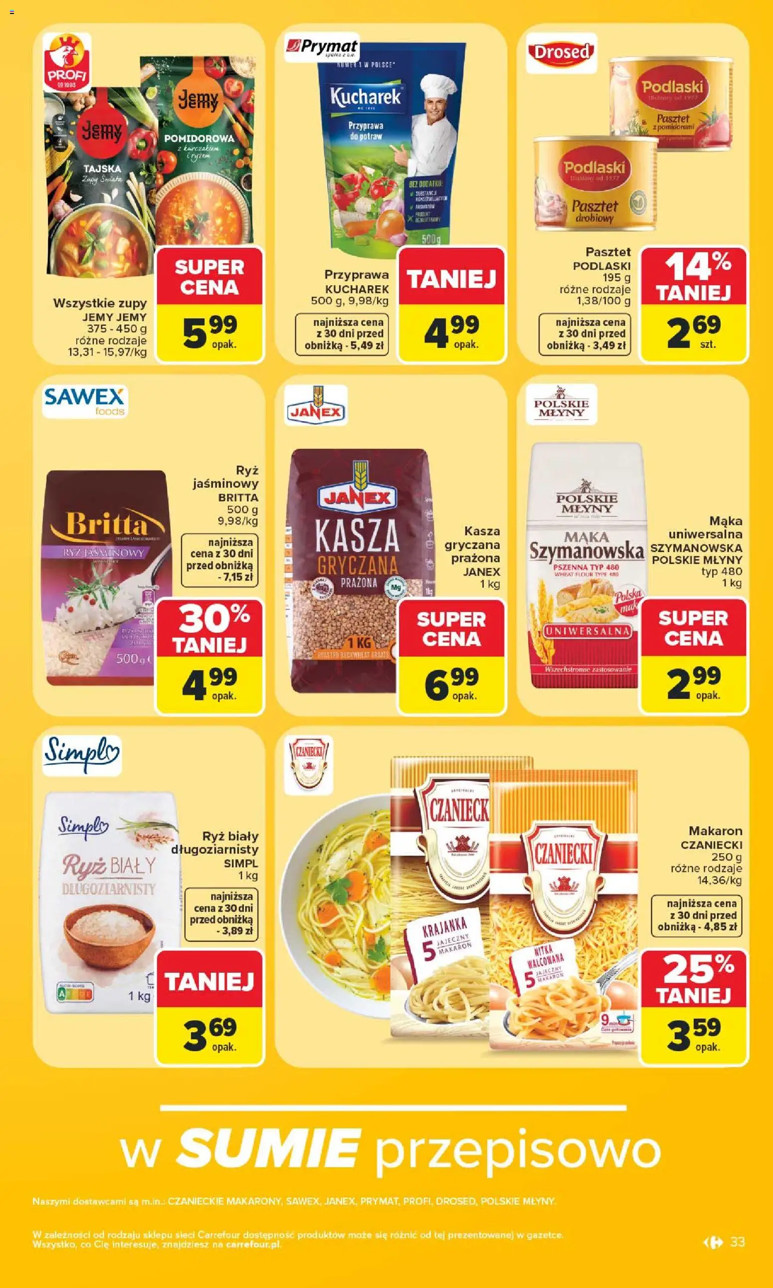 Carrefour gazetka od 08.06.2026 | Strona: 35 | Produkty: Kasza, Ryż, Makaron