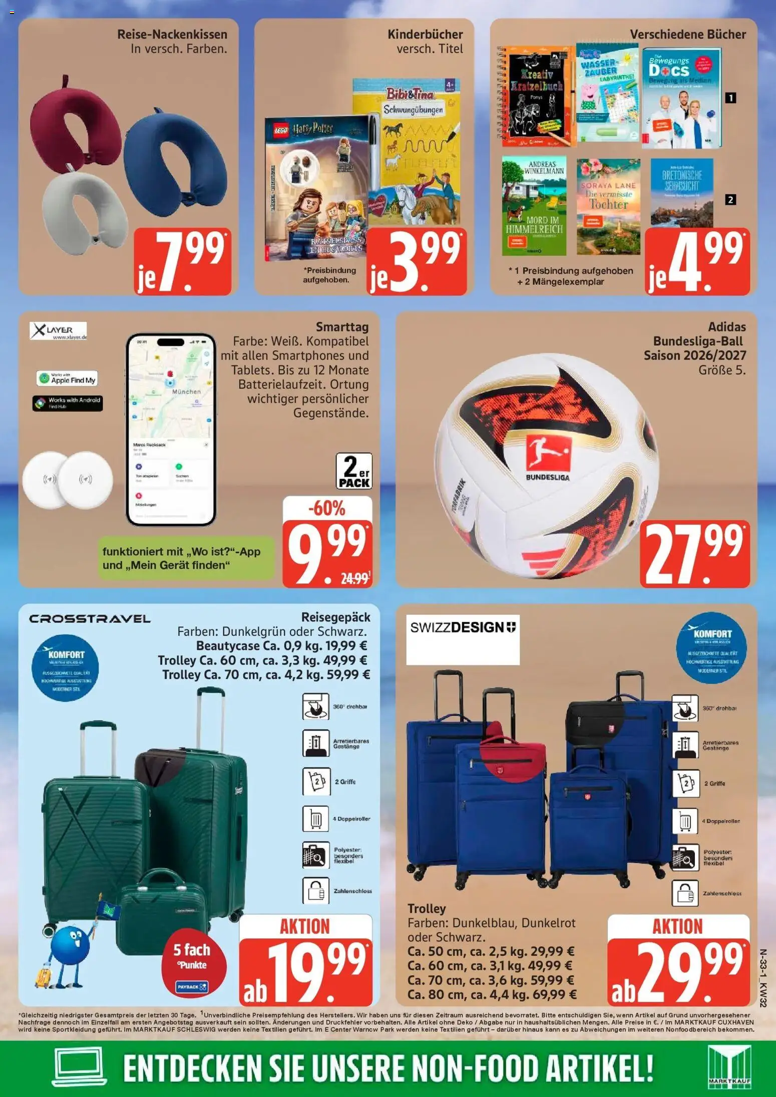 Marktkauf Prospekt Buxtehude (ab 03.08.2026) » Angebote online | Seite: 33 | Produkte: Smartphones, LEGO Harry Potter, Wasser