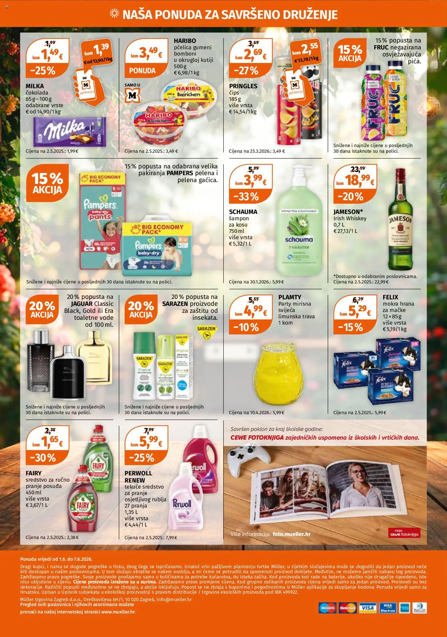 Müller katalog | vrijedi od 01.06.2026 | Stranica: 18 | Proizvodi: Jameson, Pringles, Čips, Hrana za mačke