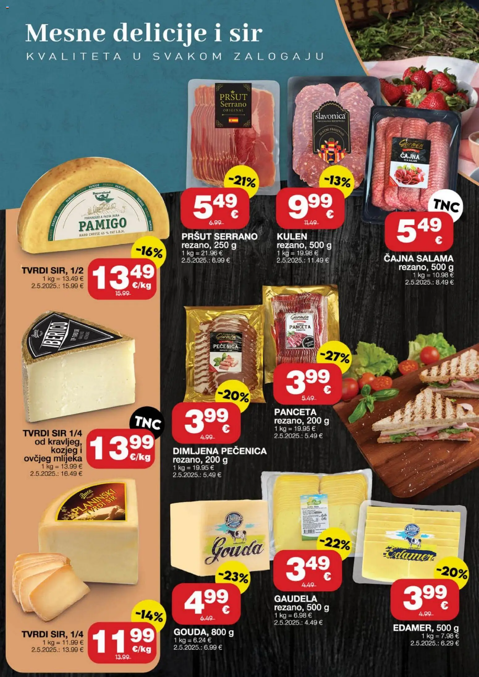 Stanić Diskont katalog | vrijedi od 29.04.2026 | Stranica: 8 | Proizvodi: Sir, Kulen, Pasta, Panceta