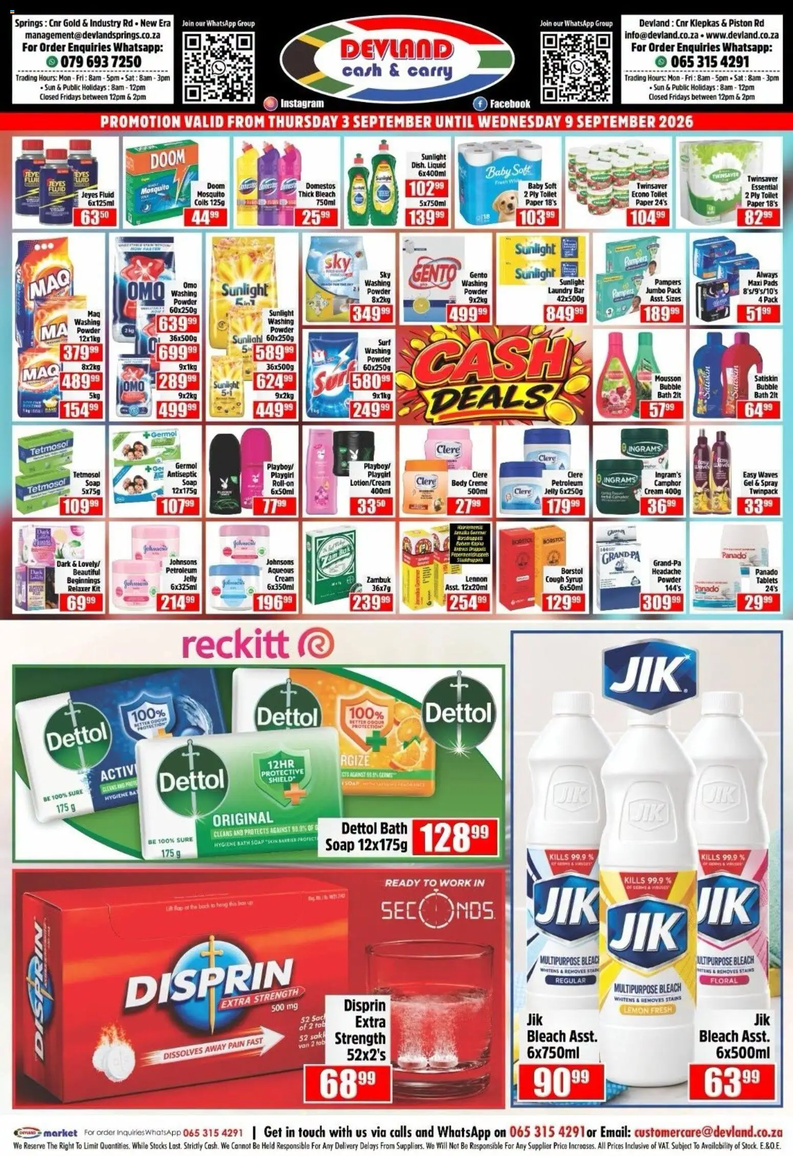 New Devland catalogue – valid from 03/09/2026 | Page: 2 | Products: Toilet, Washing powder, Lemon, Relaxer