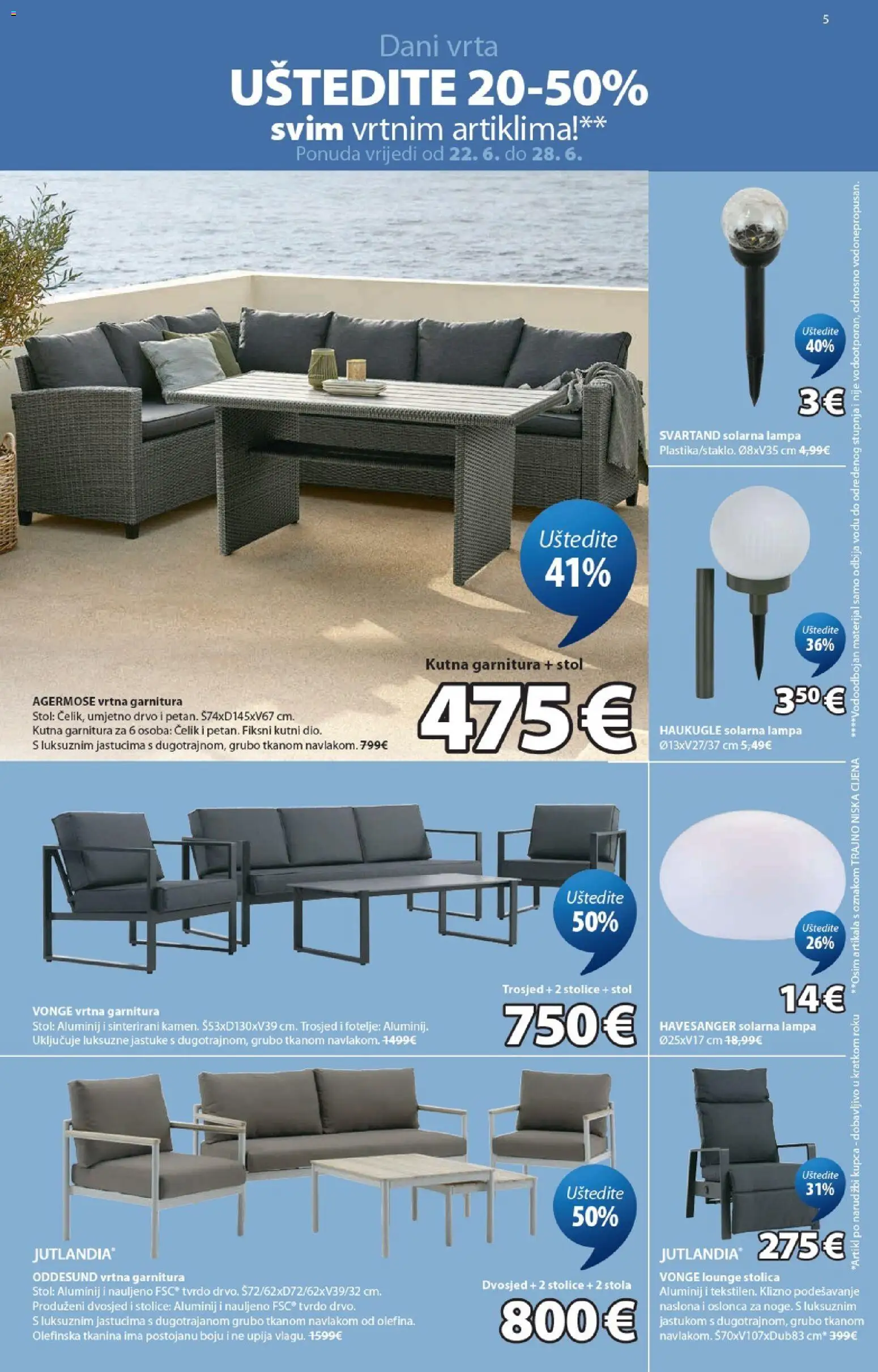 JYSK katalog | vrijedi od 22.06.2026 | Stranica: 5