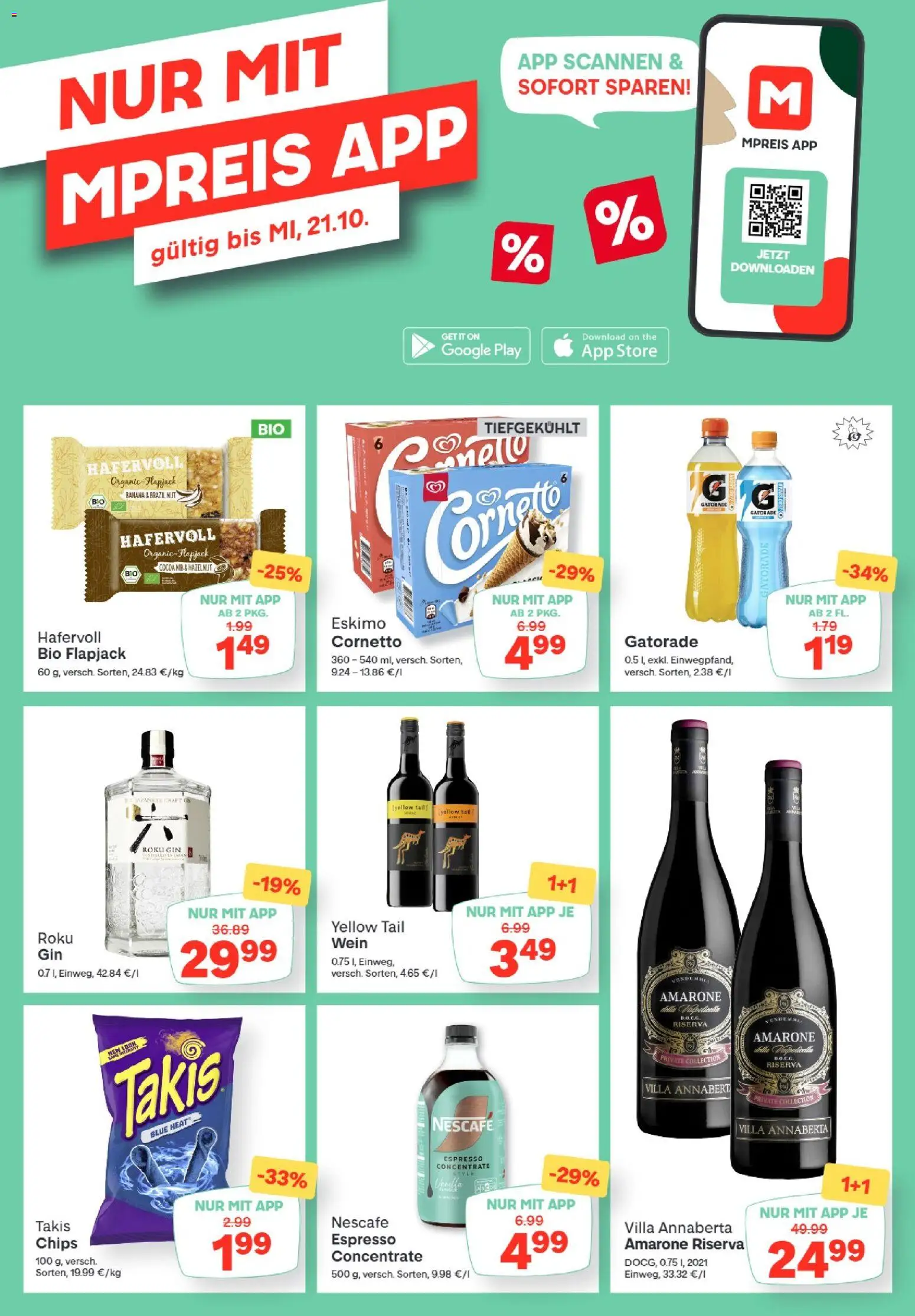 MPREIS Hohenems gültig ab 15.10.2026 | Seite: 14 | Produkte: Gin, Chips, Wein