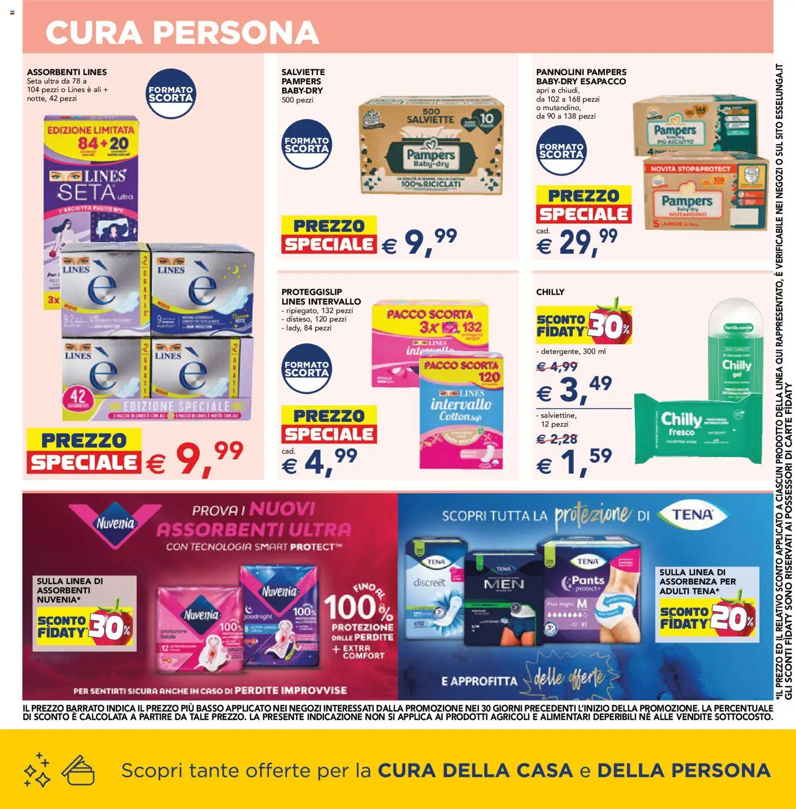 Volantino Esselunga S del 30/07/2026 | Pagina: 9 | Prodotti: Pannolini, Pampers