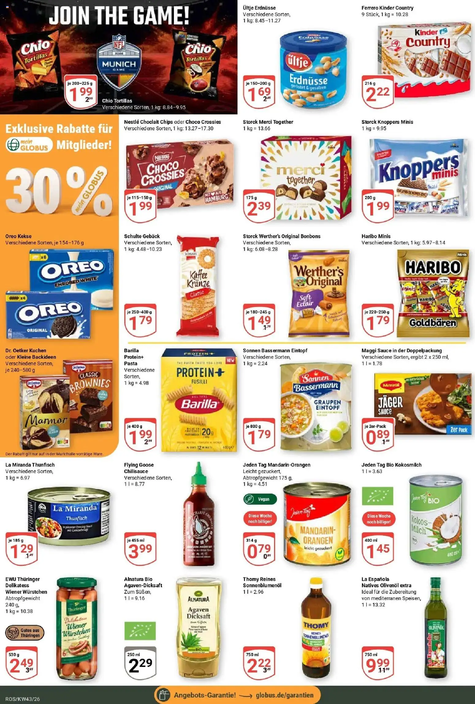 Globus Prospekt Lambrechtshagen (ab 19.10.2026) » Angebote online | Seite: 13 | Produkte: Merci, Maggi, Kaffee, Knoppers