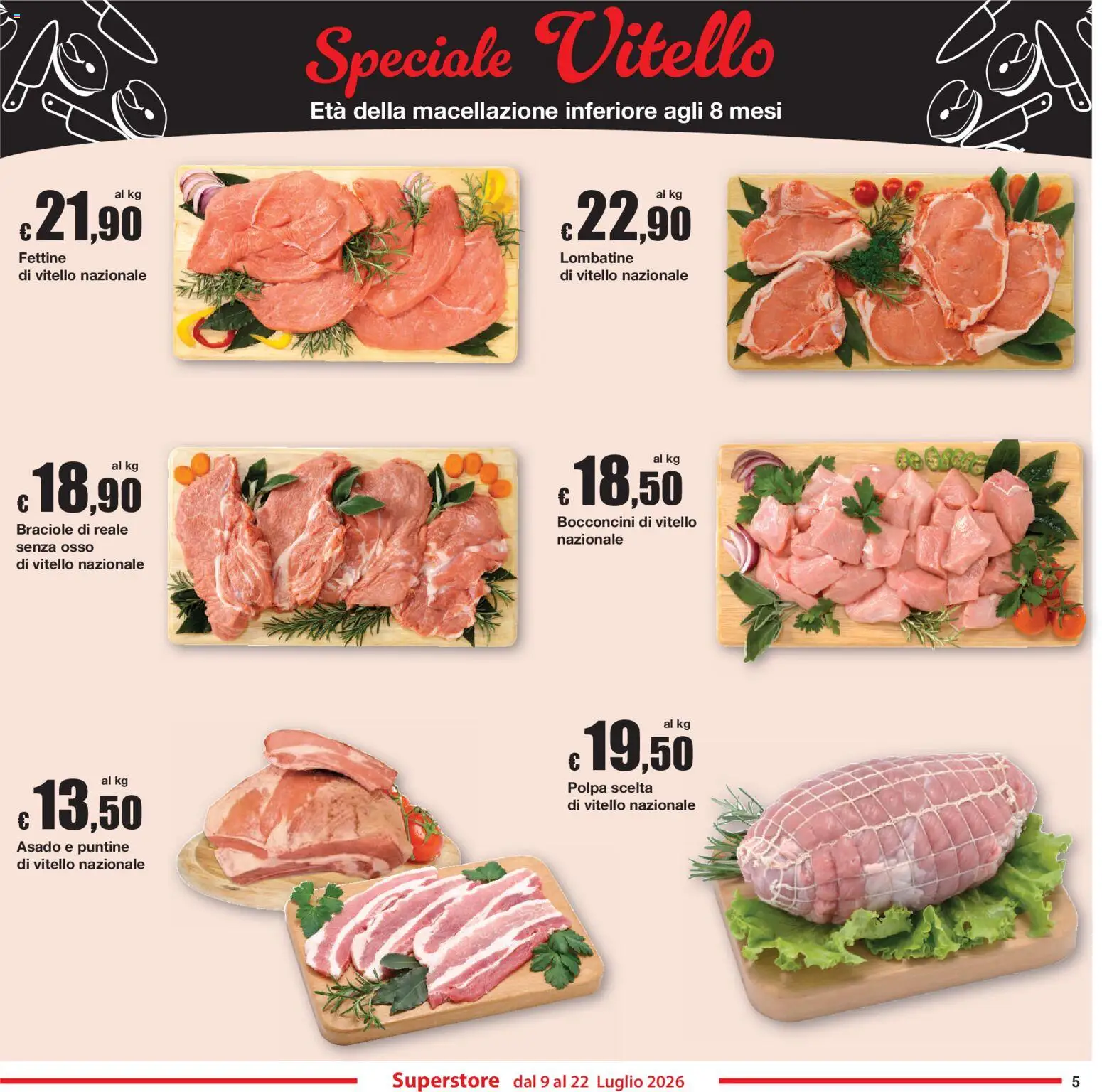 Volantino Sì con Te del 09/07/2026 | Pagina: 5 | Prodotti: Vitello