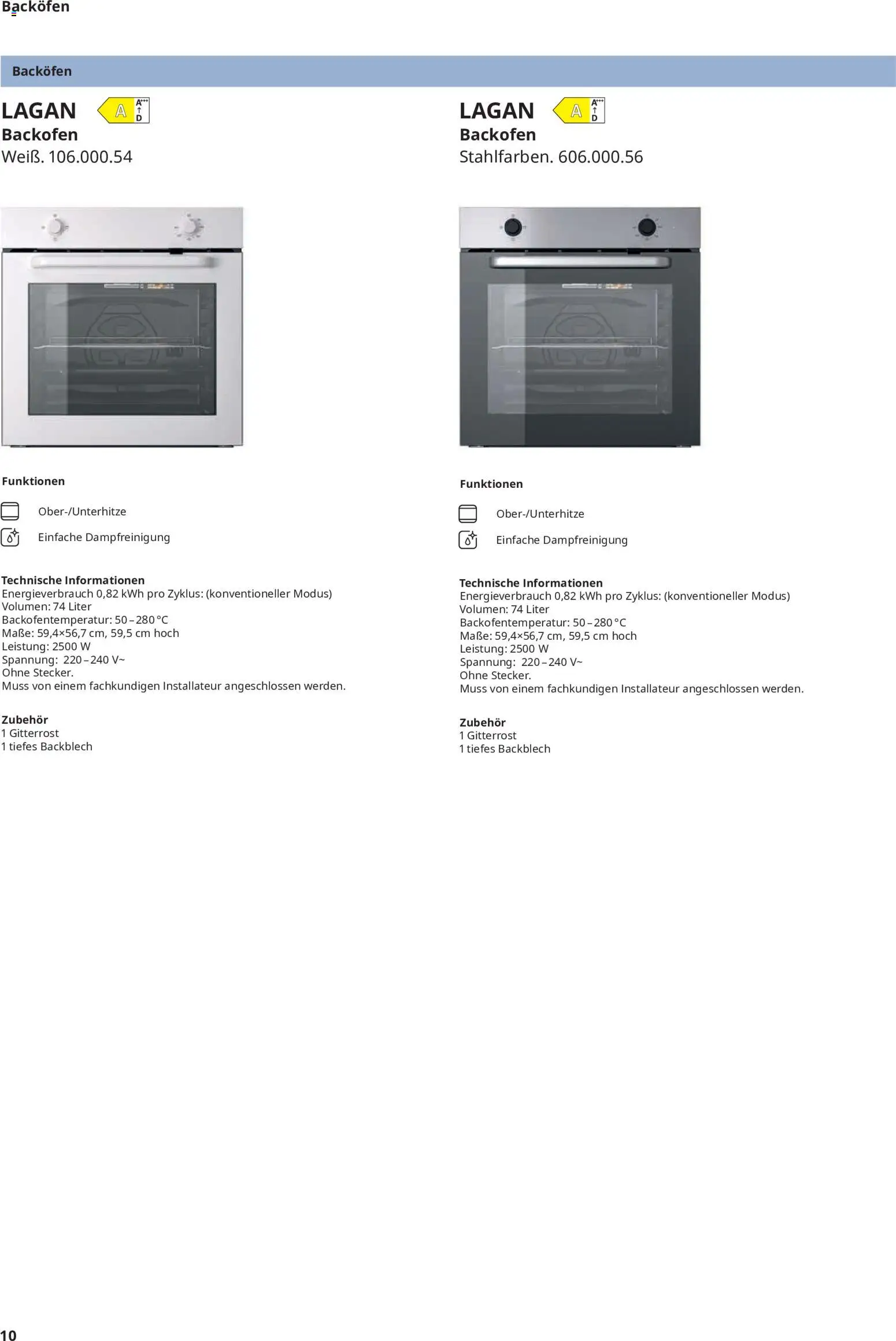 Ikea Elektrogeräte – gültig ab 19.06.2026 | Seite: 10
