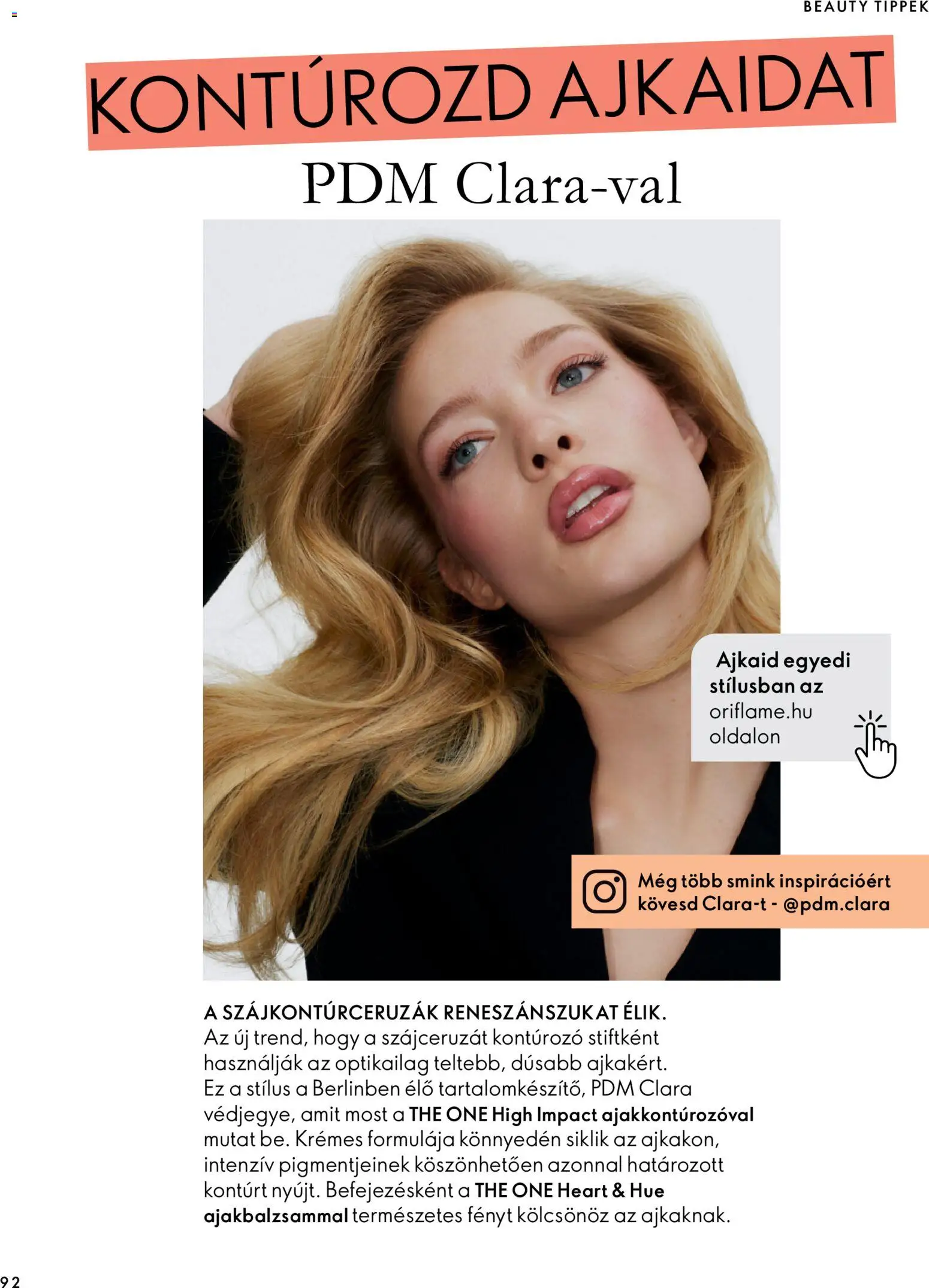 Oriflame akciós ujság - amely érvényes a következő dátumtól: 2026.09.30. | Oldal: 92 | Termékek: Smink