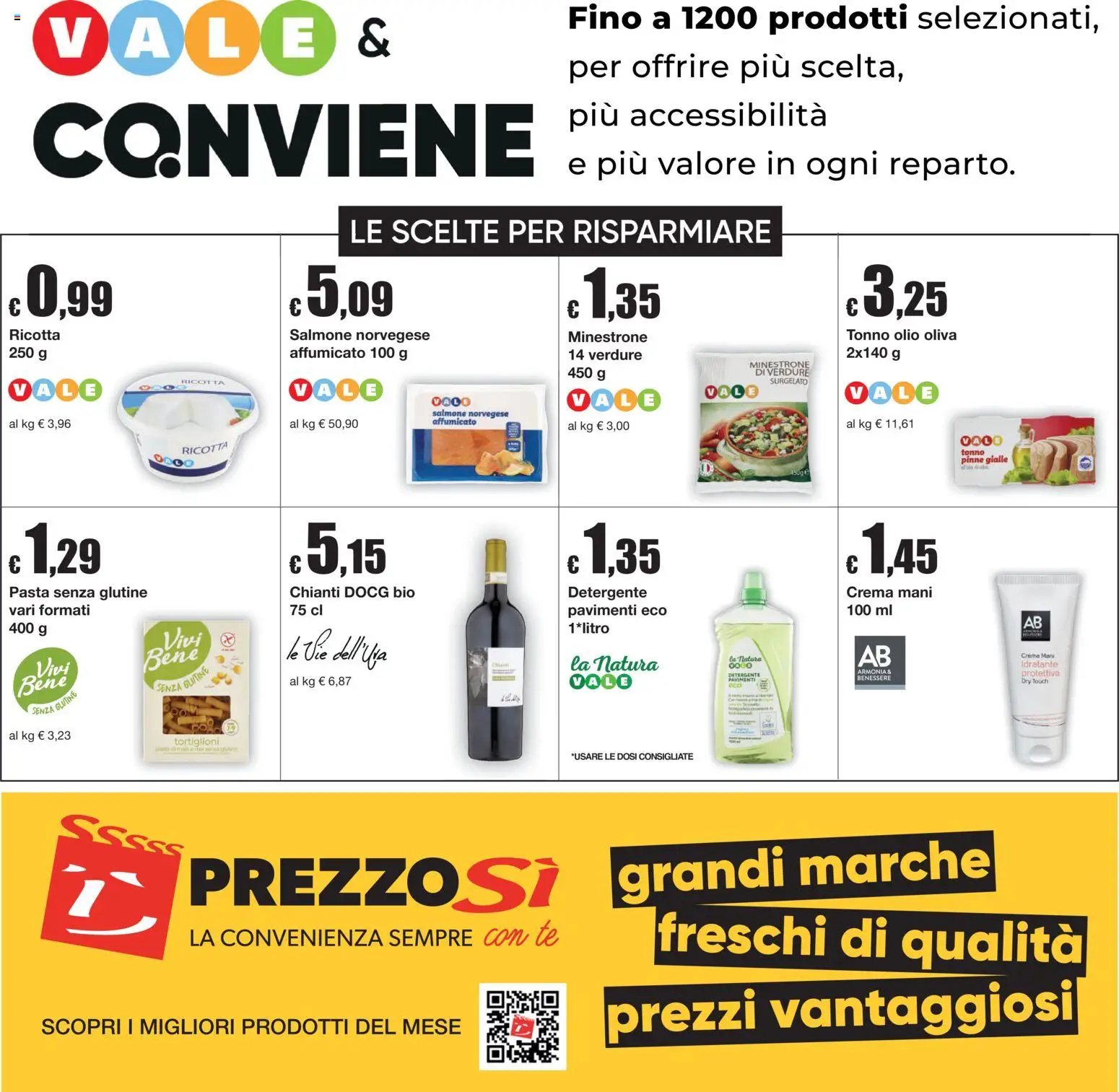 Volantino Sì con Te del 29/10/2026 | Pagina: 13 | Prodotti: Senza glutine, Minestrone, Olio, Ricotta