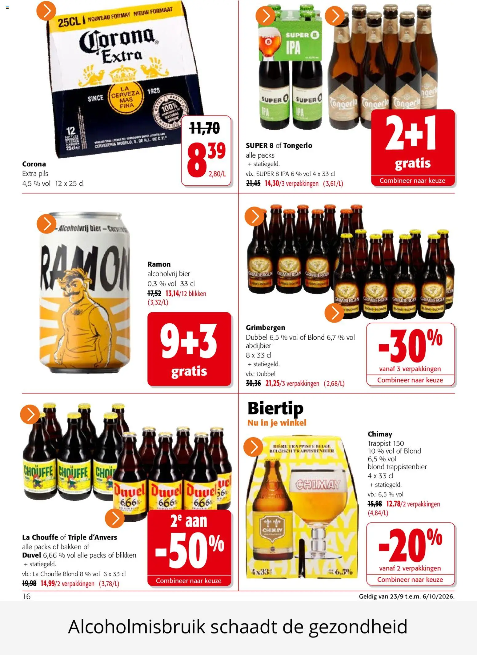 {H1} | Pagina: 16 | Producten: Bier, La, Alcoholvrij bier