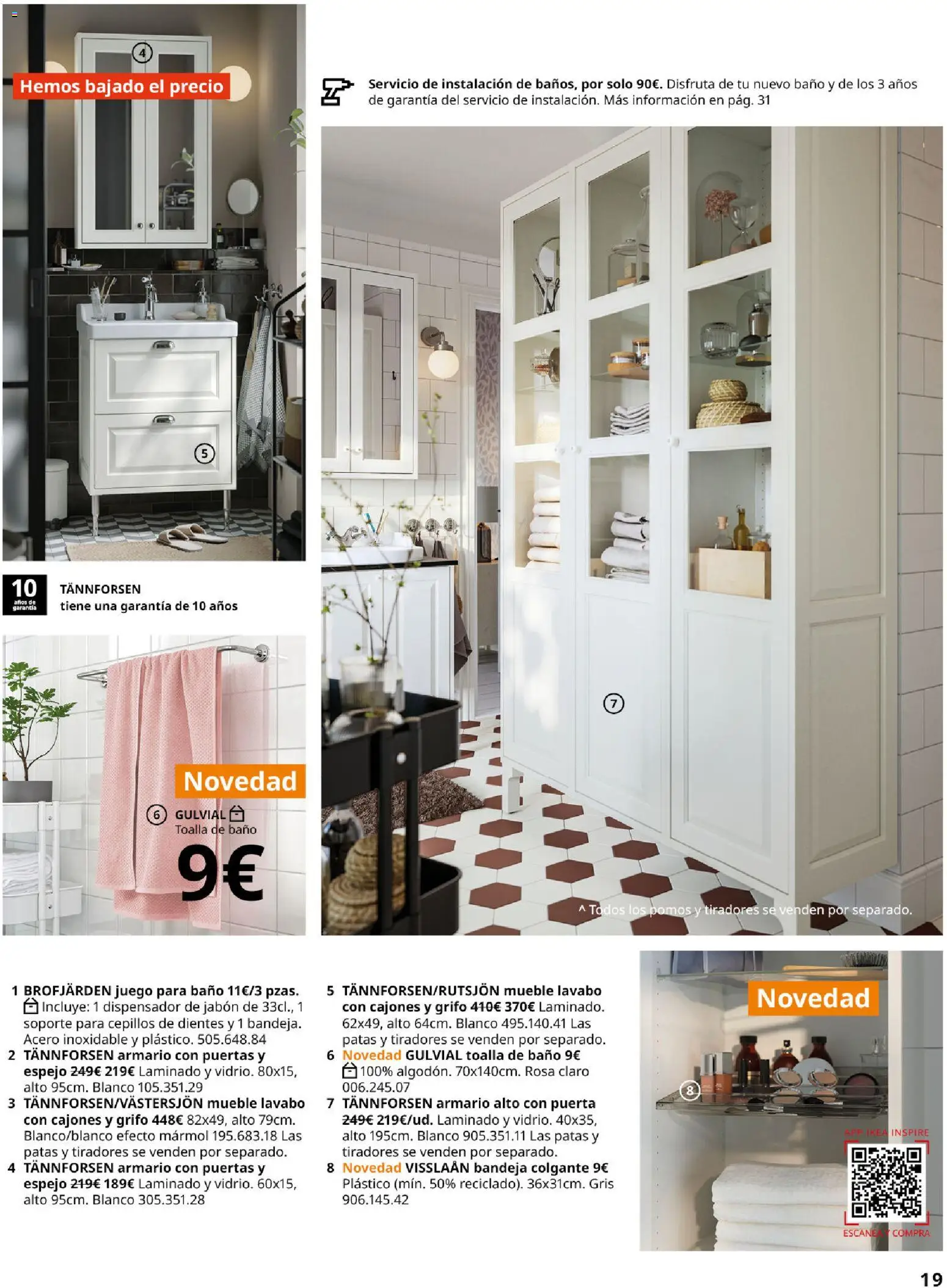Catálogo IKEA Baňos │ válido desde el 01.02.2026 | Página: 19 | Productos: Jabón, Toalla de baño, Lavabo, Baño