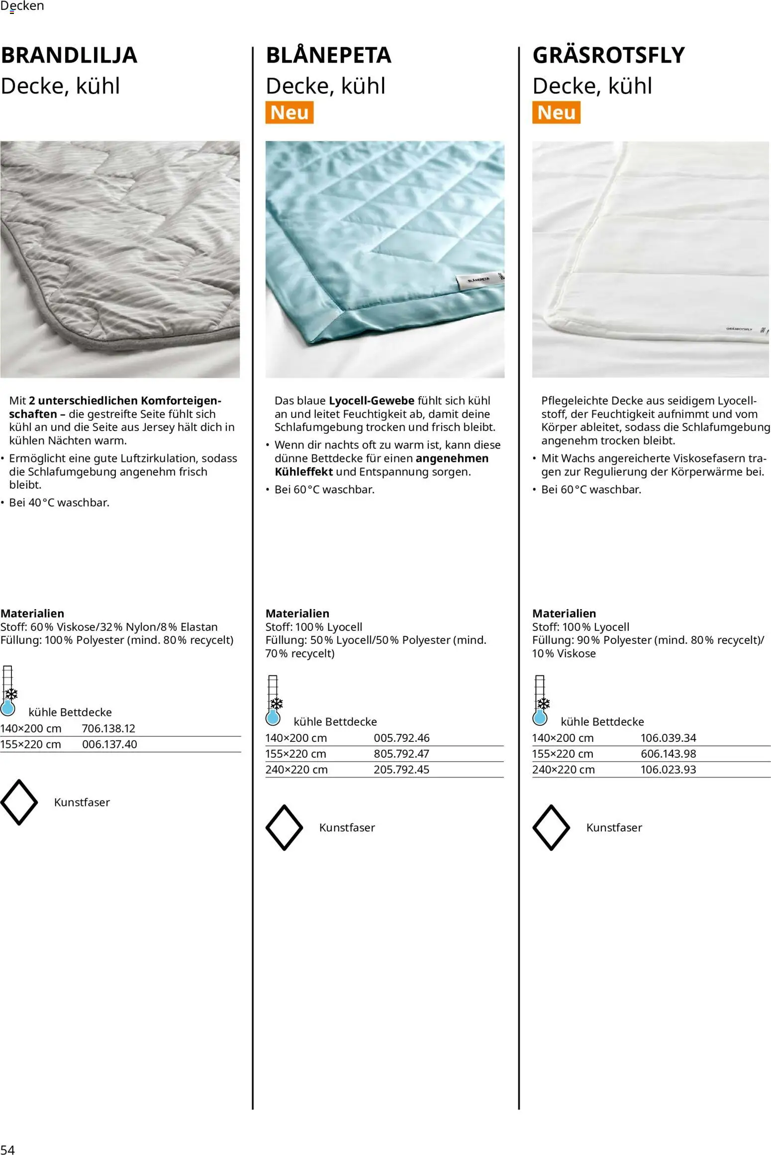 Ikea Prospekt Schlafkomfort – gültig ab 16.09.2026 | Seite: 54 | Produkte: Matratze, Matratzenschoner