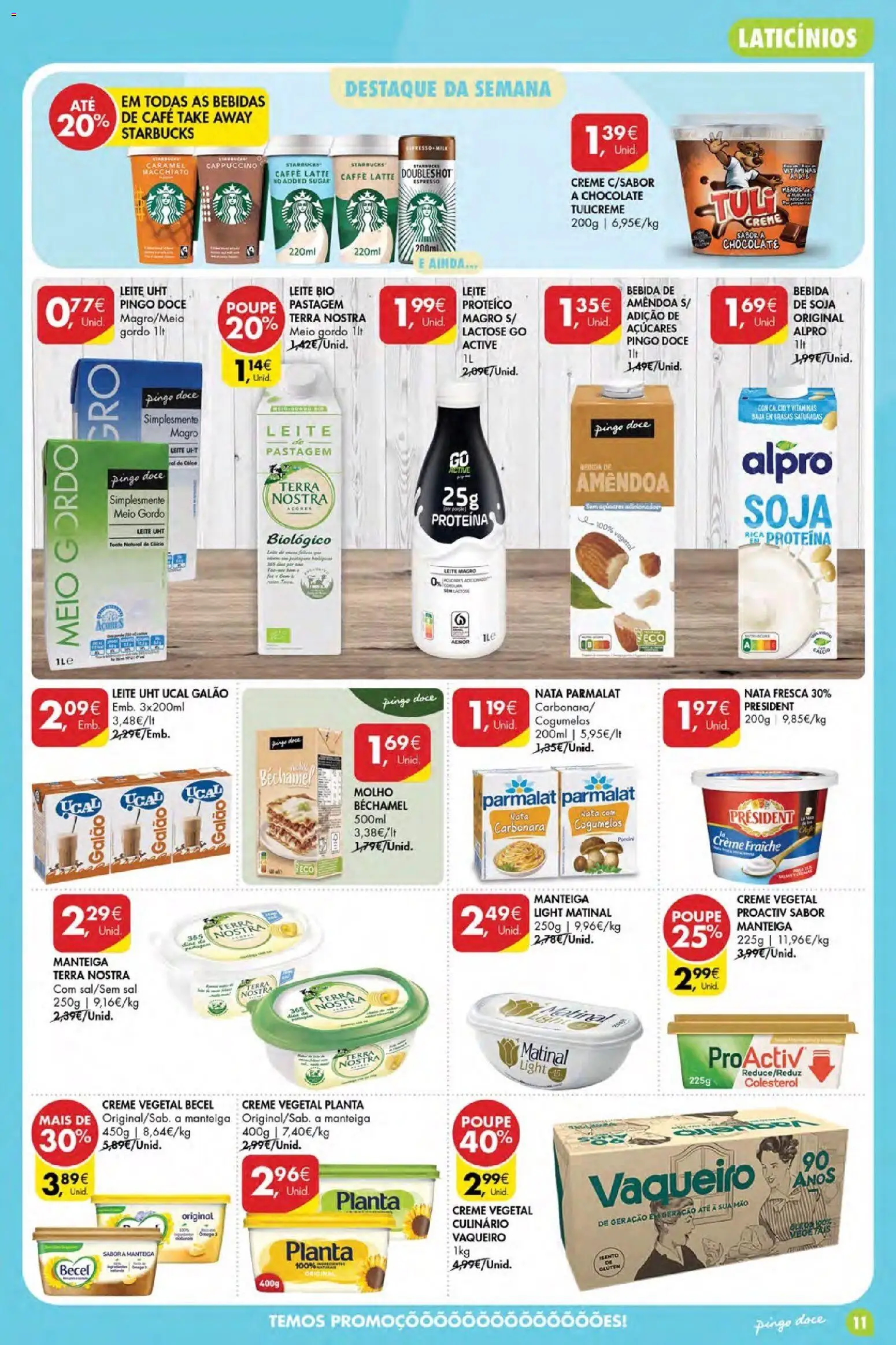 Pingo Doce Poupe Esta Semana Açores │ válido de 04.06.2026 | Página: 11 | Produtos: Manteiga, Café, Bebida, Proteina
