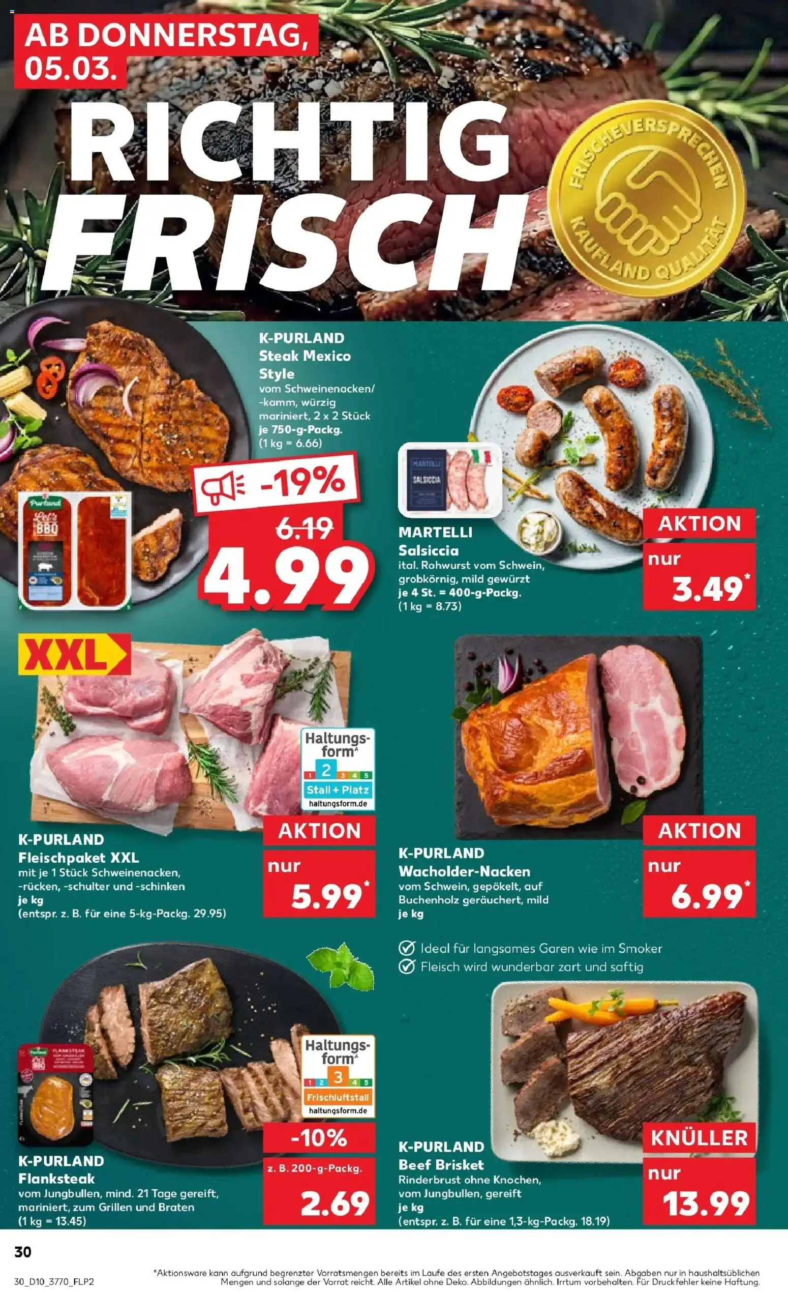 Kaufland Prospekt Lutherstadt Wittenberg	 – gültig ab 02.03.2026 | Seite: 42 | Produkte: Schinken, Steak, Fleisch