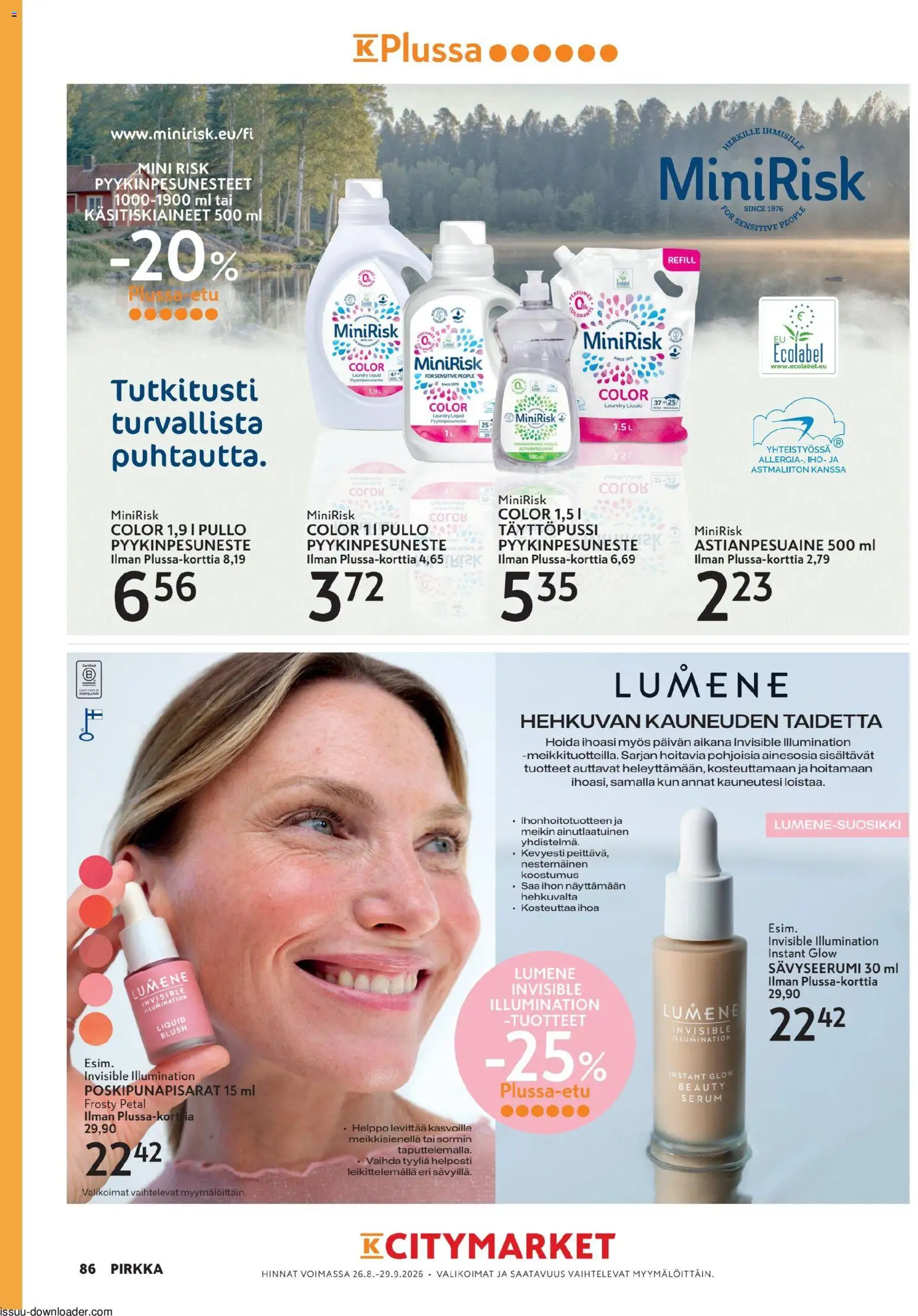 K-Citymarket - Pirkka – voimassa 26/08/2026 alkaen | Sivu: 86 | Tuotteet: Astianpesuaine