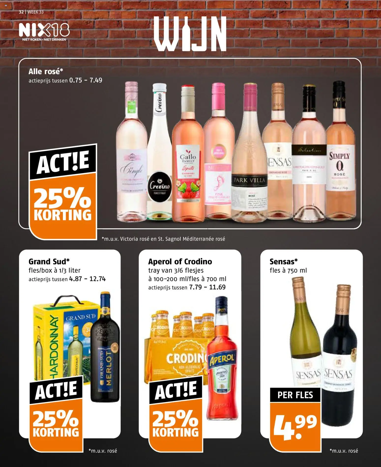 {H1} | Pagina: 32 | Producten: Wijn, Fles, Aperol
