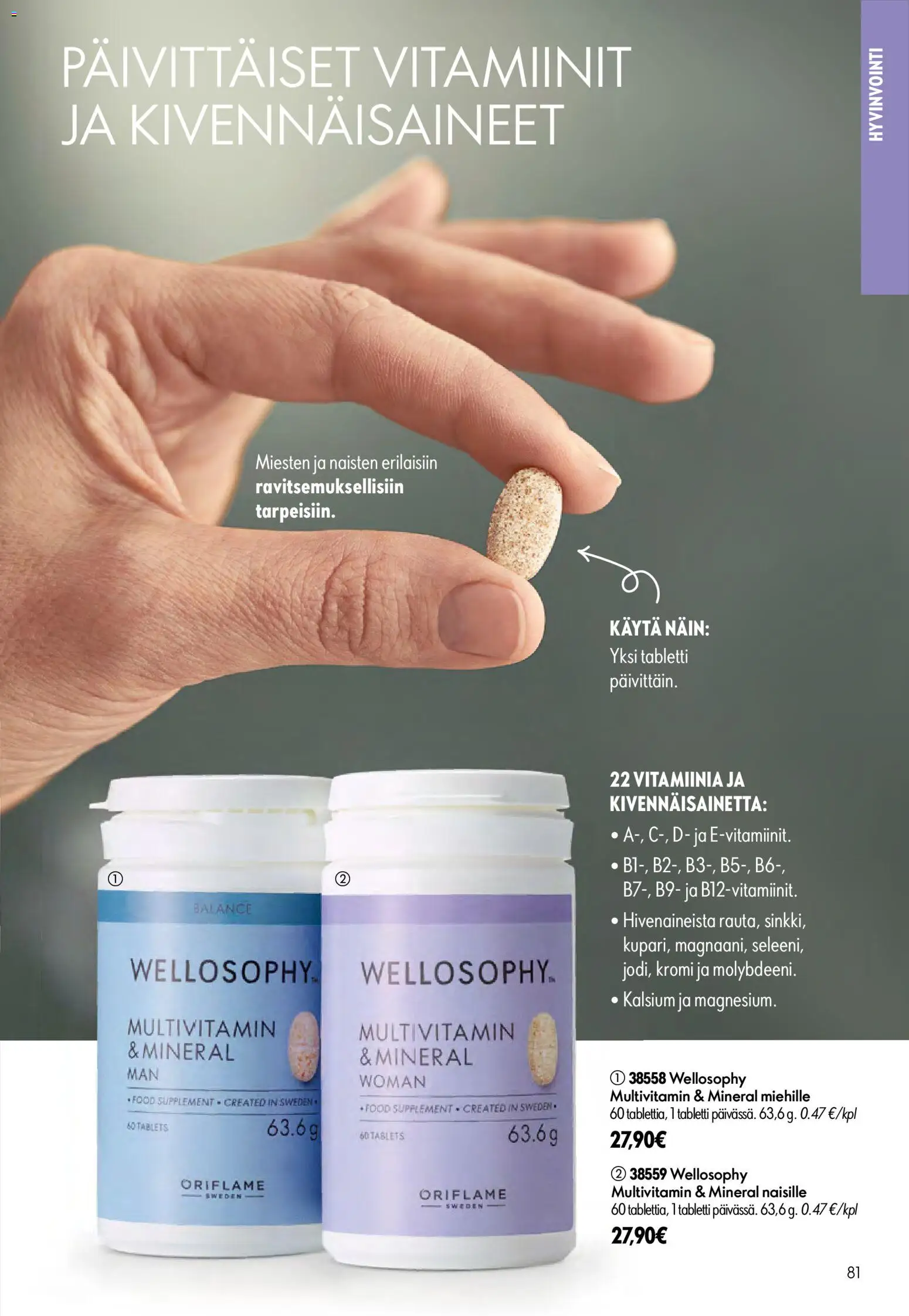 Oriflame - Esite 09 – voimassa 24/06/2026 alkaen | Sivu: 81 | Tuotteet: Vitamiinit, Tabletti