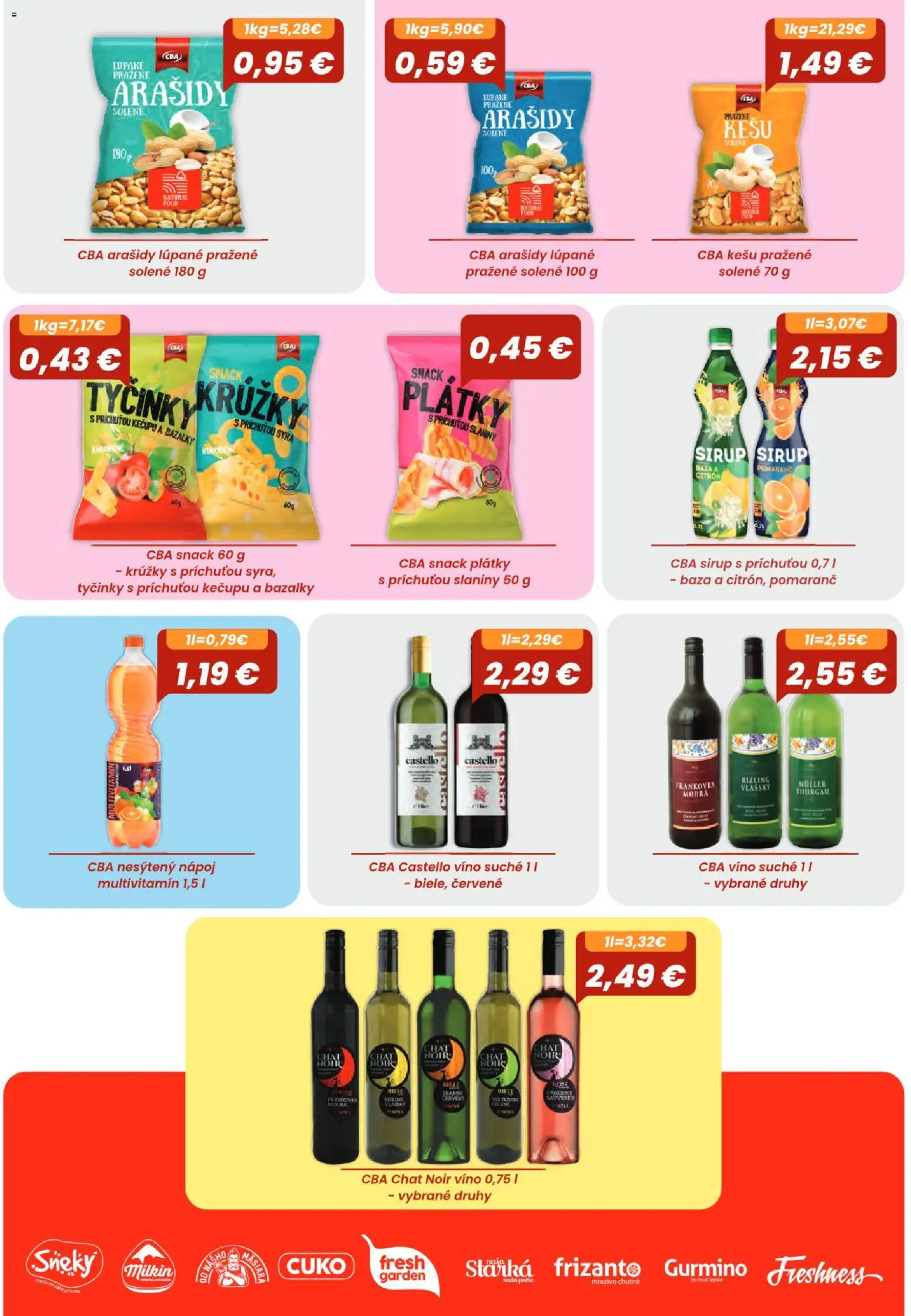 Nové Sintra akcie – leták je platný od 06.08.2026 | Strana: 29 | Produkty: Víno, Arašidy