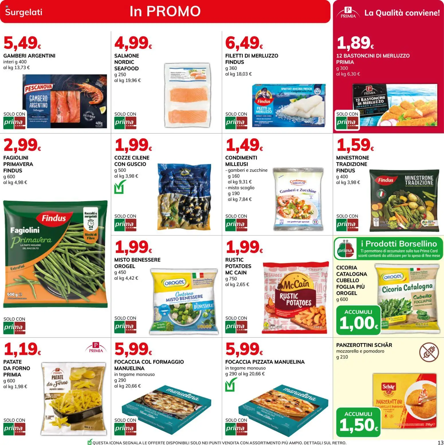 Volantino Basko del 19.05.2026 | Pagina: 13 | Prodotti: Salmone, Cozze, Formaggio, Forno