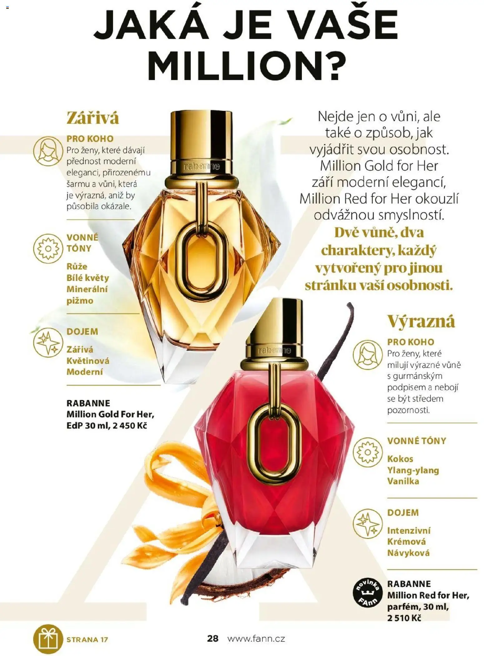 FAnn parfumerie katalog Podzim 2026 od 01.09.2026 | Strana: 28 | Produkty: Vanilka, Kokos, Květy