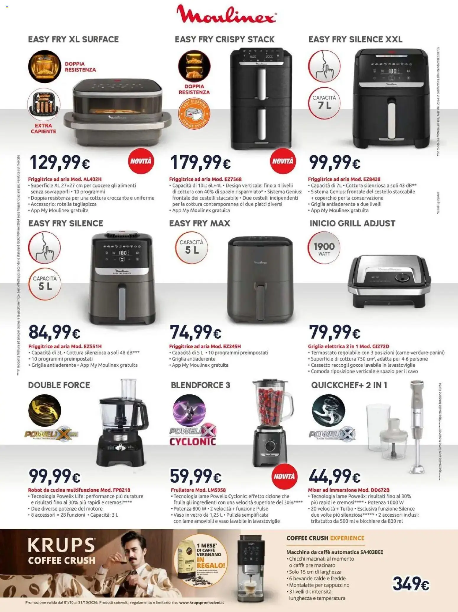 Volantino Unieuro del 12/10/2026 | Pagina: 5 | Prodotti: Cappuccino, Caffè, Griglia, Macinato