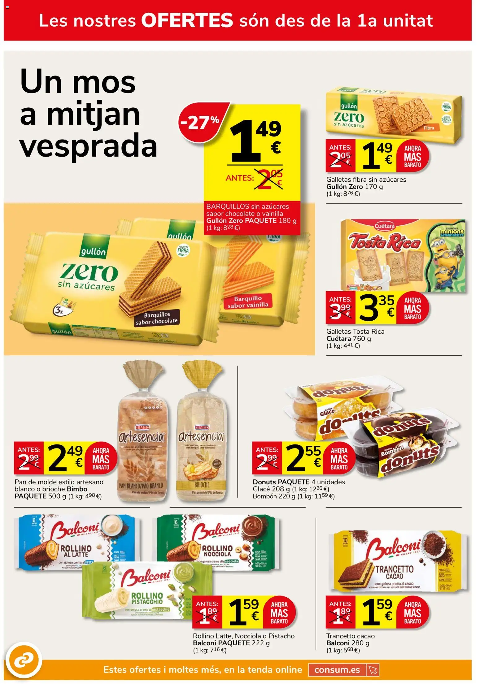 Consum folleto │ válido desde el 24/09/2026 | Página: 4 | Productos: Crema, Pan de molde, Brioche, Cacao