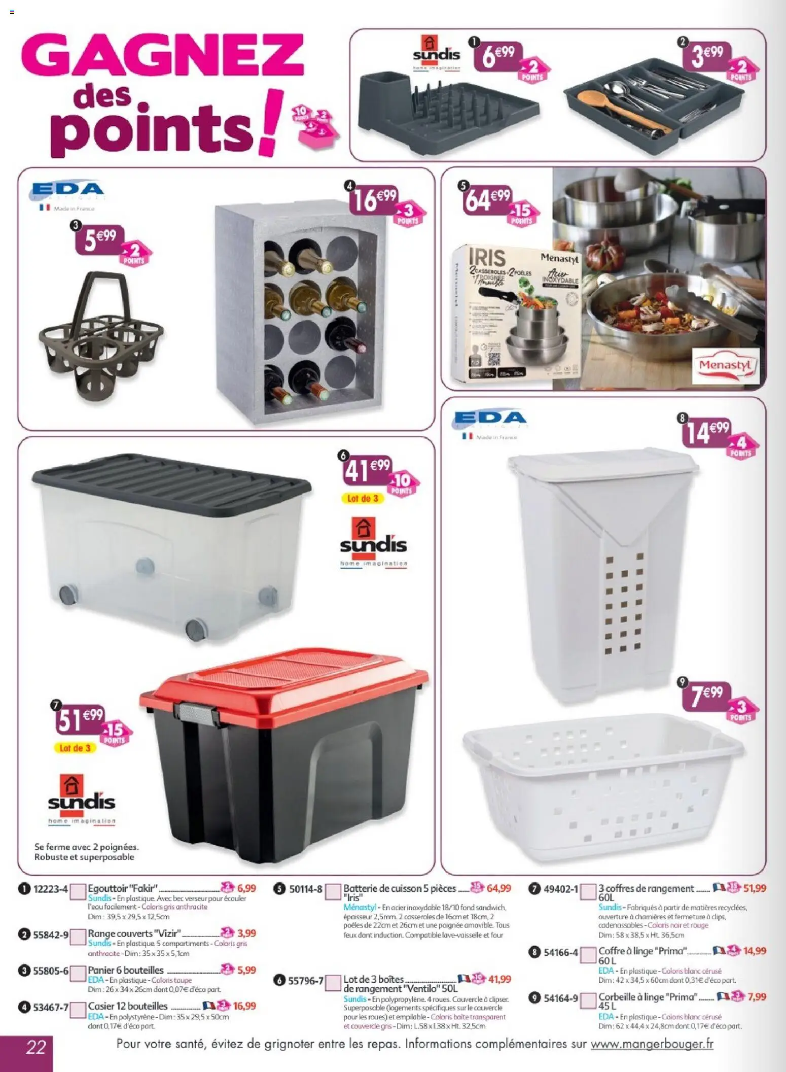 {H1} | Page: 22 | Produits: Couvercle, Four, Casseroles, Batterie