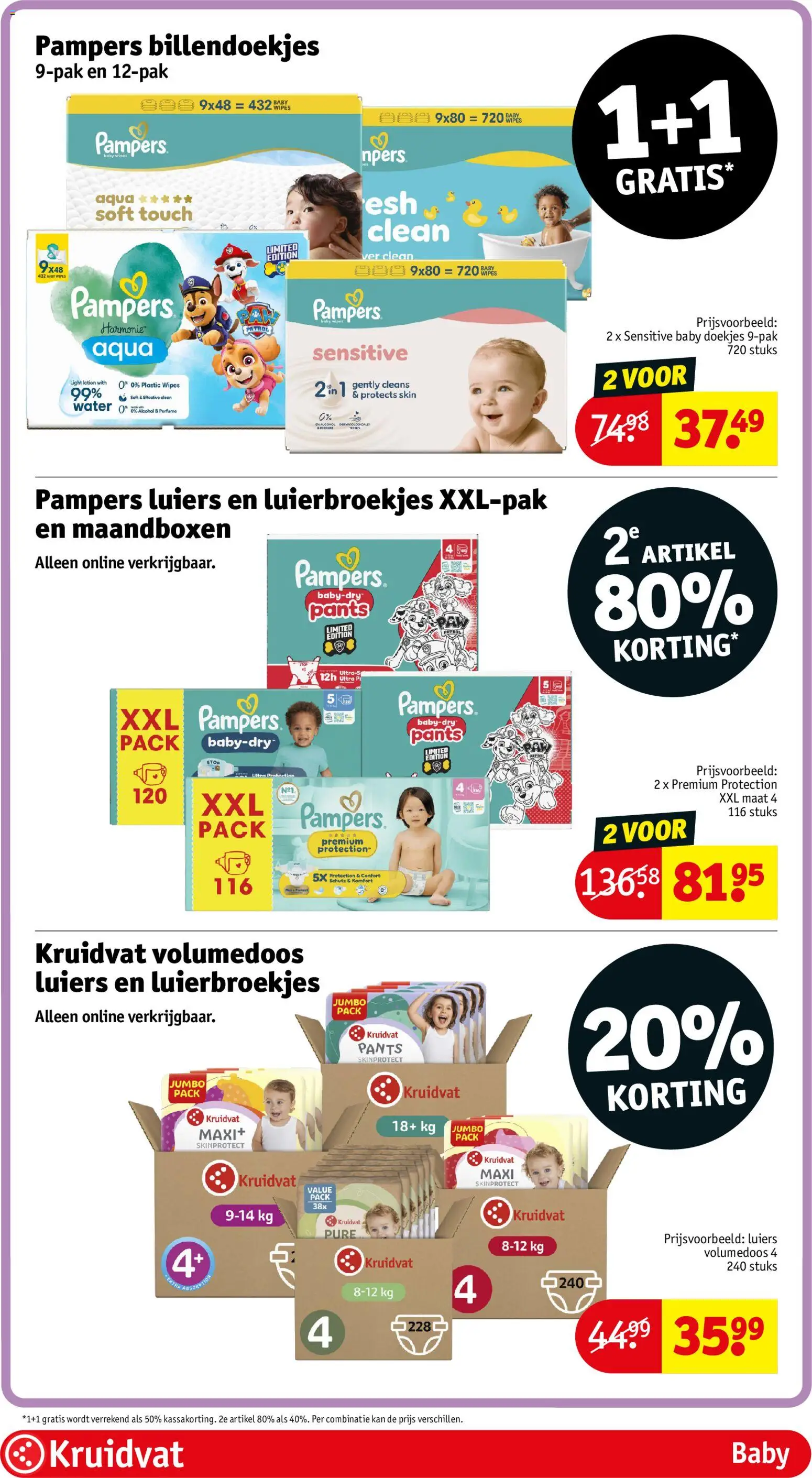 {H1} | Pagina: 60 | Producten: Pampers, Alcohol, Water, Kan