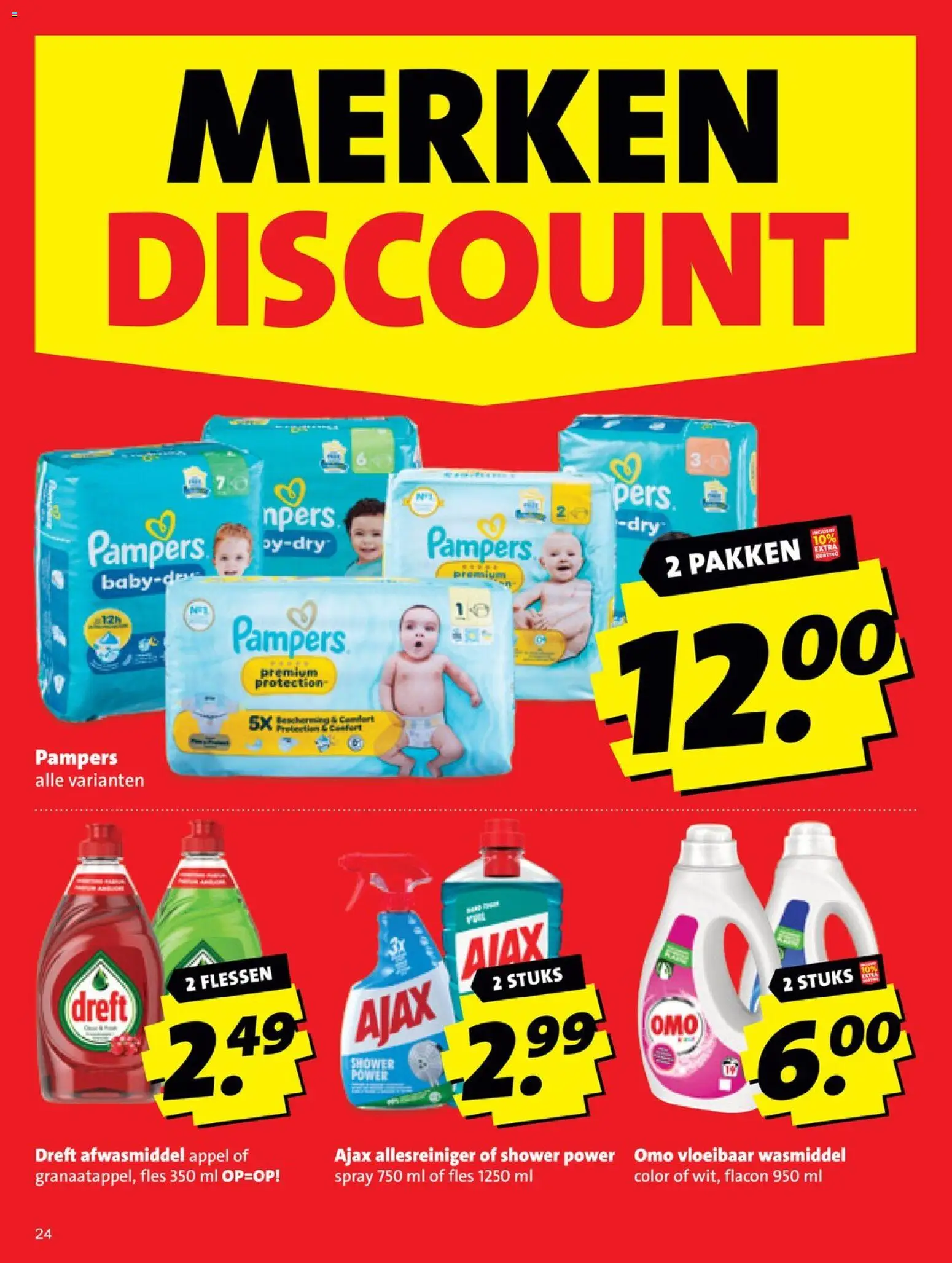 {H1} | Pagina: 24 | Producten: Wasmiddel, Fles, Allesreiniger, Appel