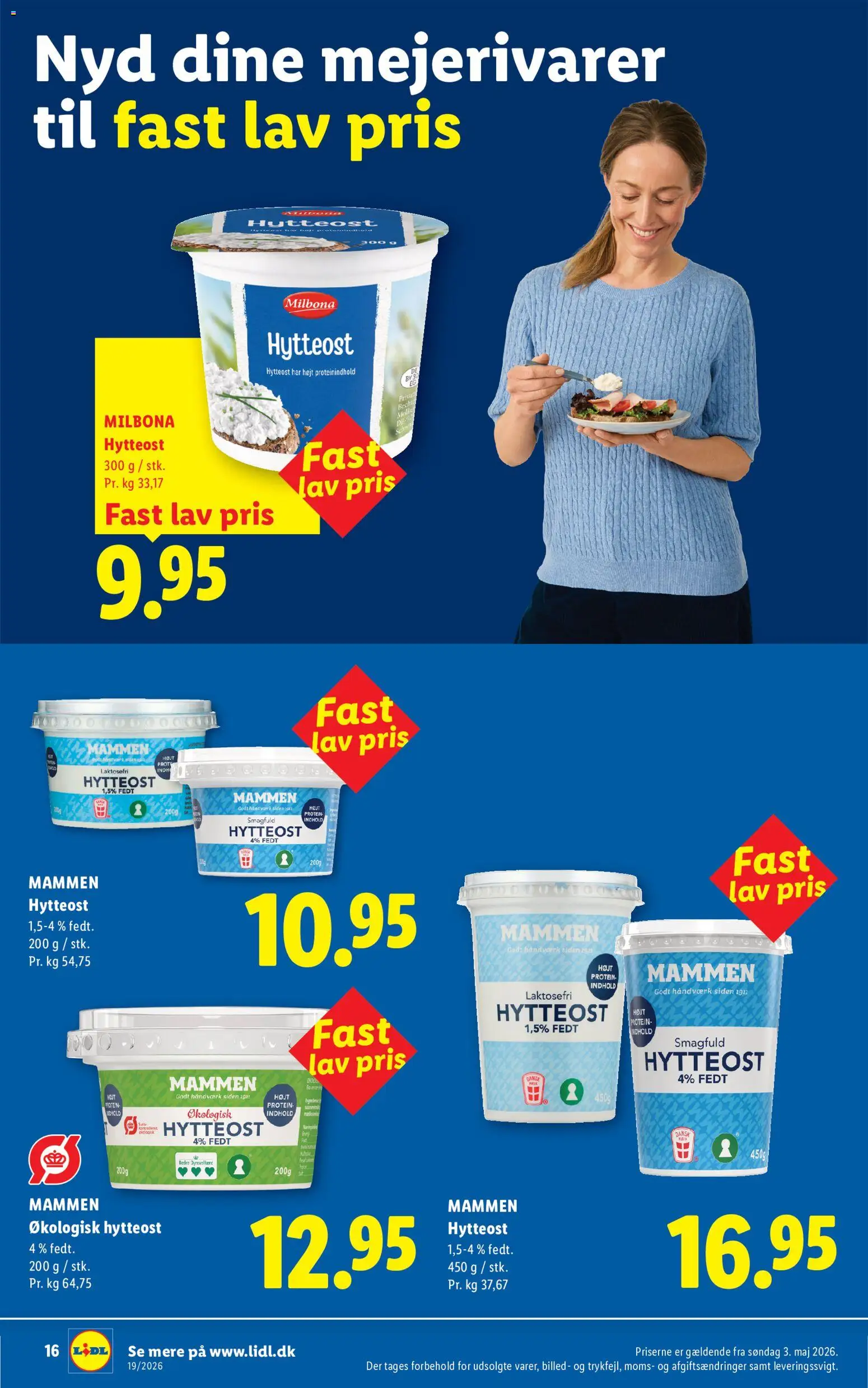 Lidl tilbudsavis – gyldig fra 03.05.2026 | Side: 16 | Produkter: Hytteost