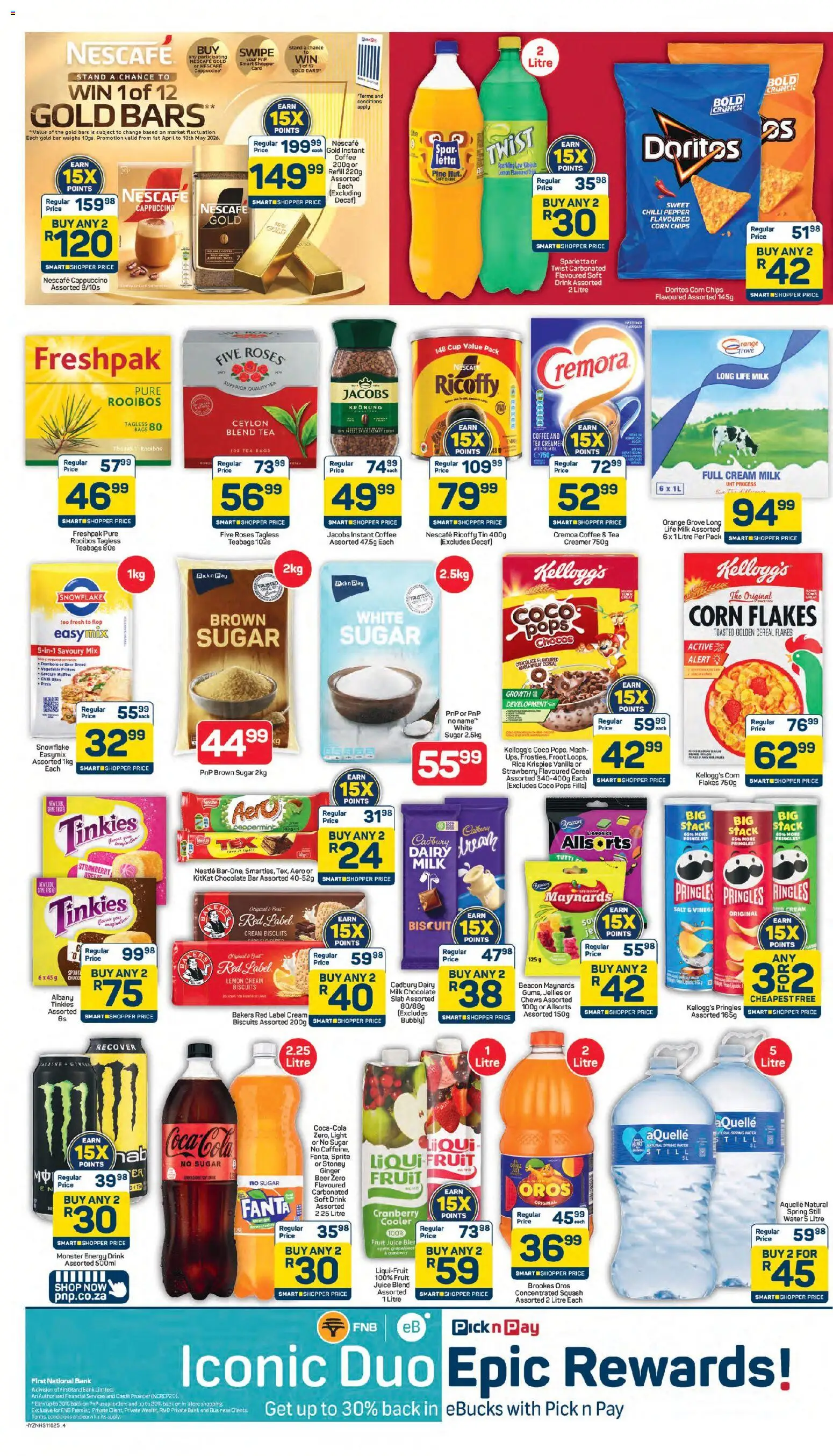 New Pick n Pay catalogue – valid from 24.04.2026 | Page: 4 | Products: Creamer, Flakes, Fruit, Chilli