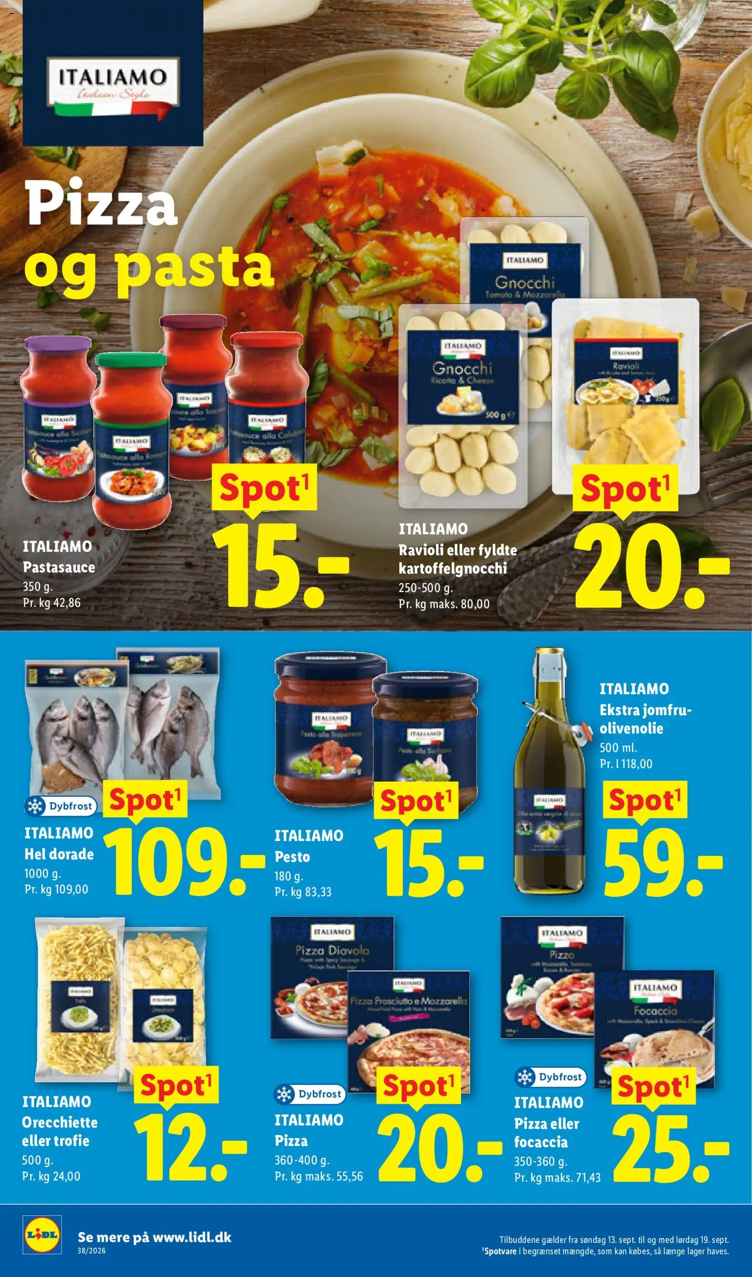 Lidl tilbudsavis – gyldig fra 13/09/2026 | Side: 30 | Produkter: Pizza, Pastasauce, Mozzarella, Søm